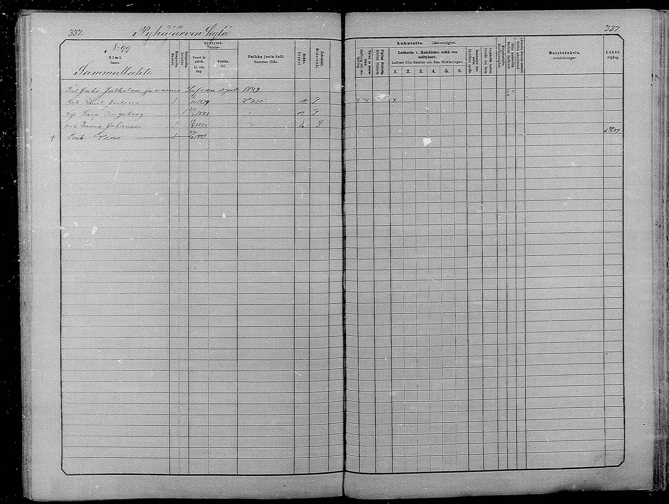 [ ../kirjat/Kirkonkirjat/pyhajarvi/lastenkirja_1881-1890_mko79-93/kuvat/331.jpg ]