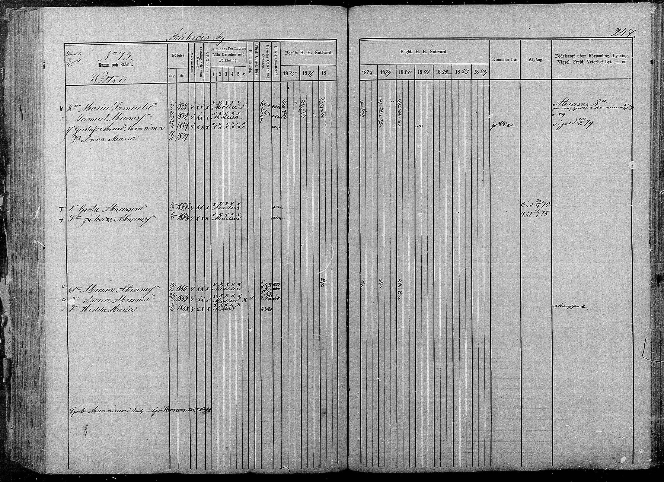 [ ../kirjat/Kirkonkirjat/pyhajarvi/rippikirja_1875-1884_mko40-62/kuvat/245.jpg ]
