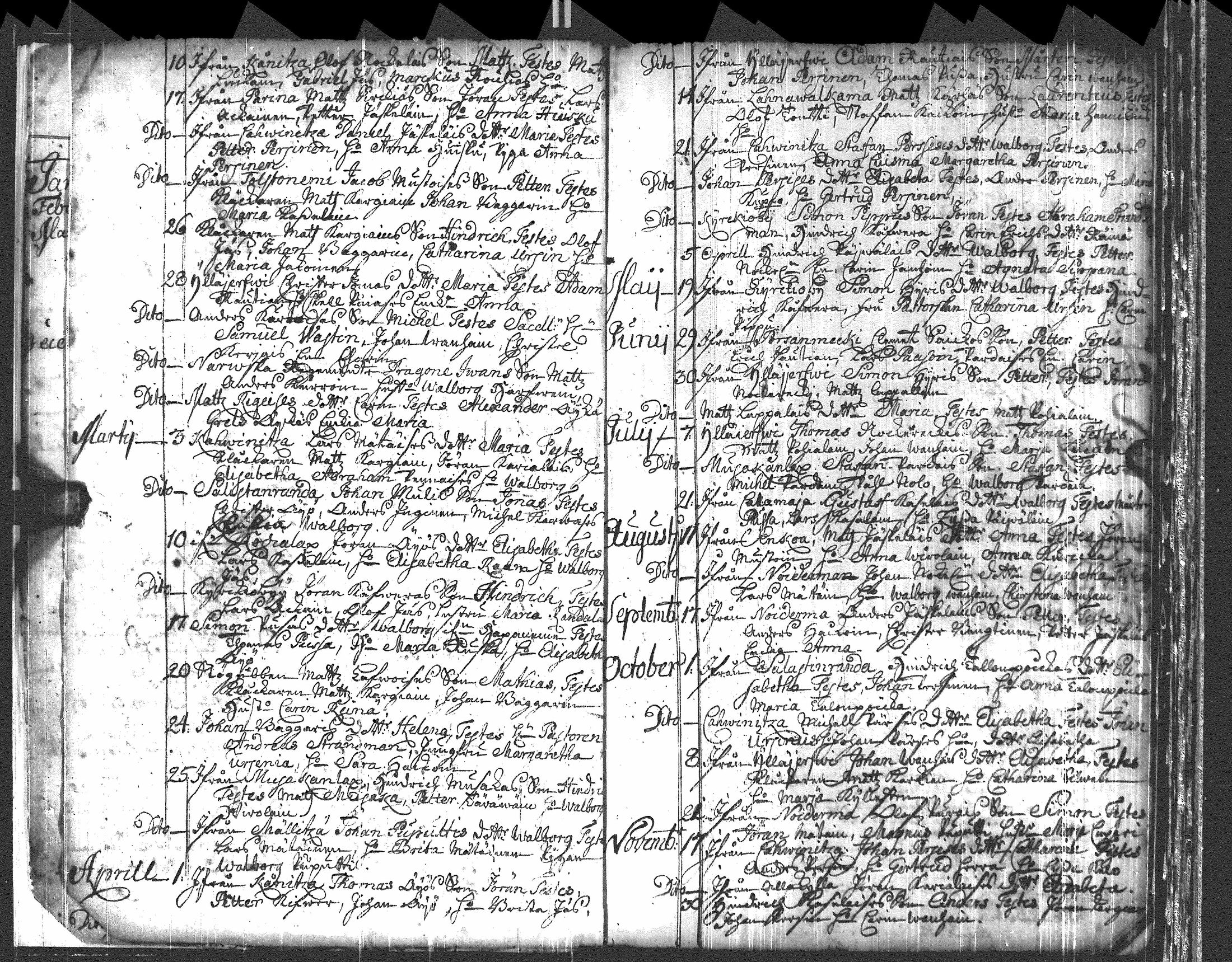 [ ../kirjat/Kirkonkirjat/pyhajarvi_vpl/syntyneet-vihityt-kuolleet_1721-1749_uk712/kuvat/7.jpg ]