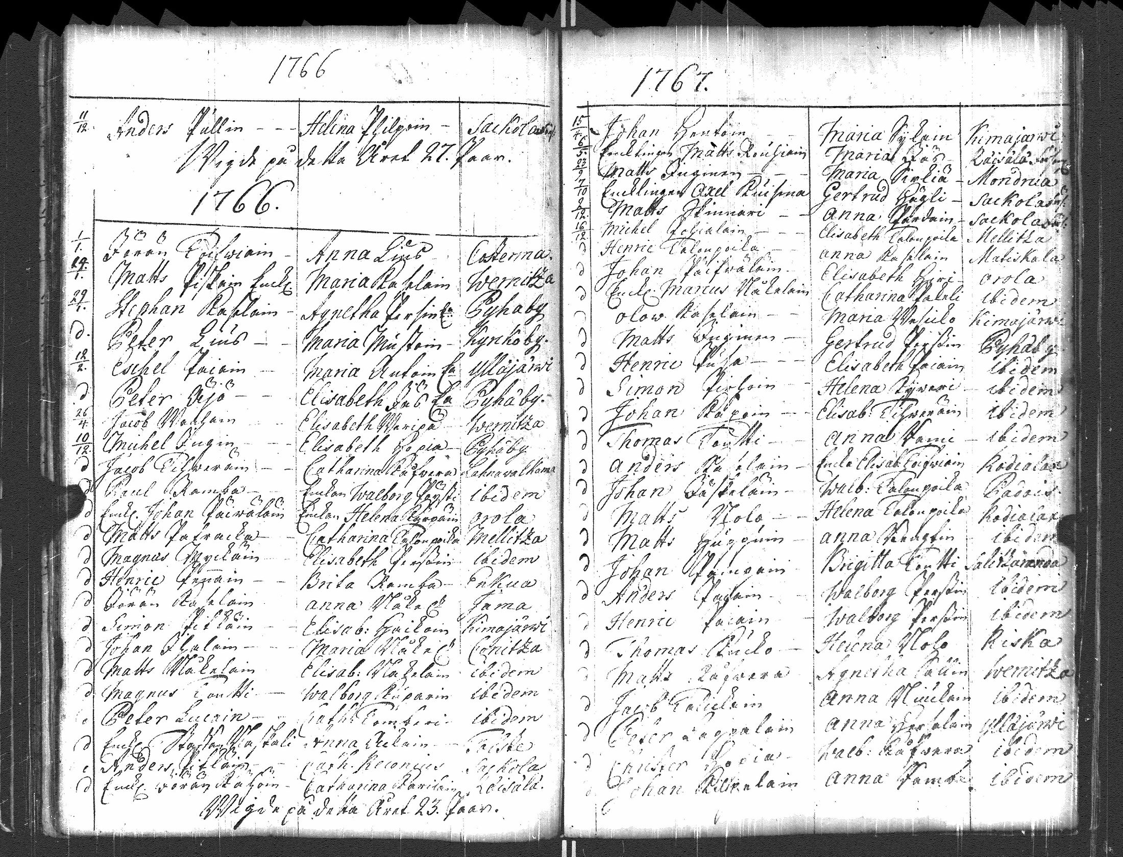 [ ../kirjat/Kirkonkirjat/pyhajarvi_vpl/syntyneet-vihityt-kuolleet_1750-1770_uk712/kuvat/113.jpg ]