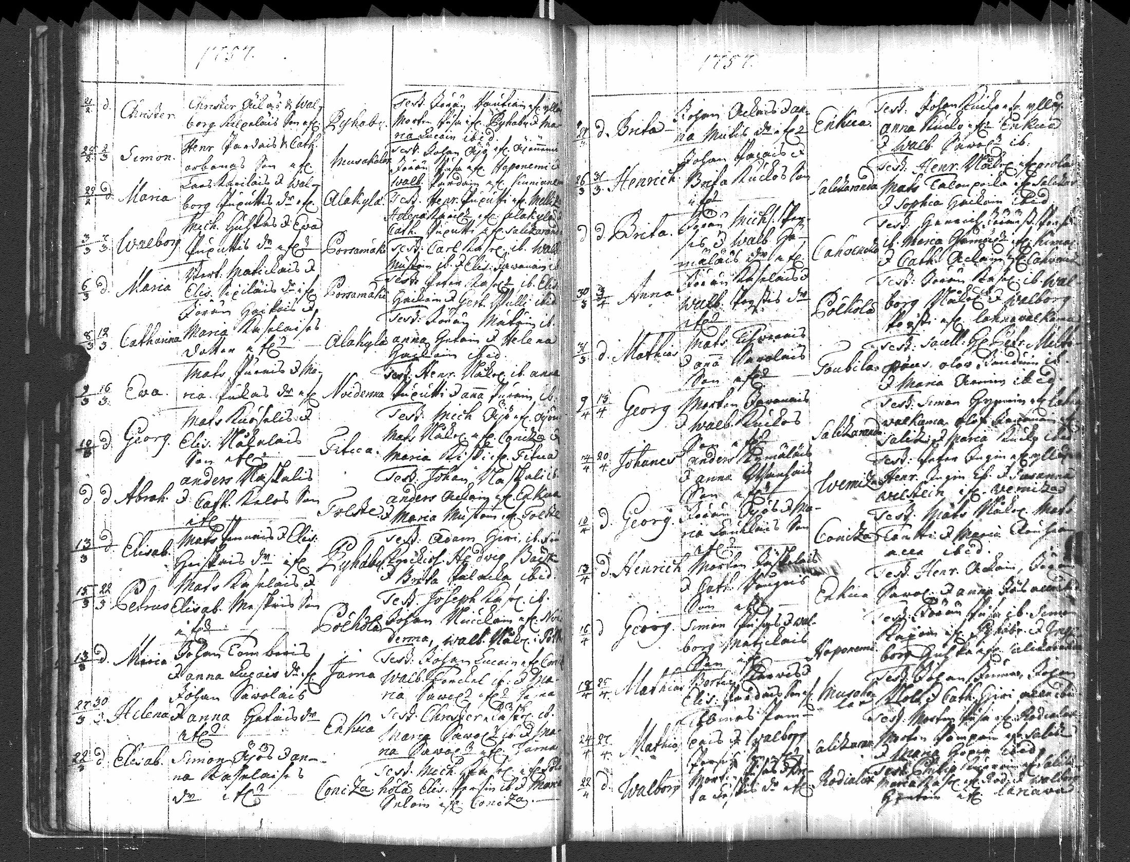 [ ../kirjat/Kirkonkirjat/pyhajarvi_vpl/syntyneet-vihityt-kuolleet_1750-1770_uk712/kuvat/37.jpg ]