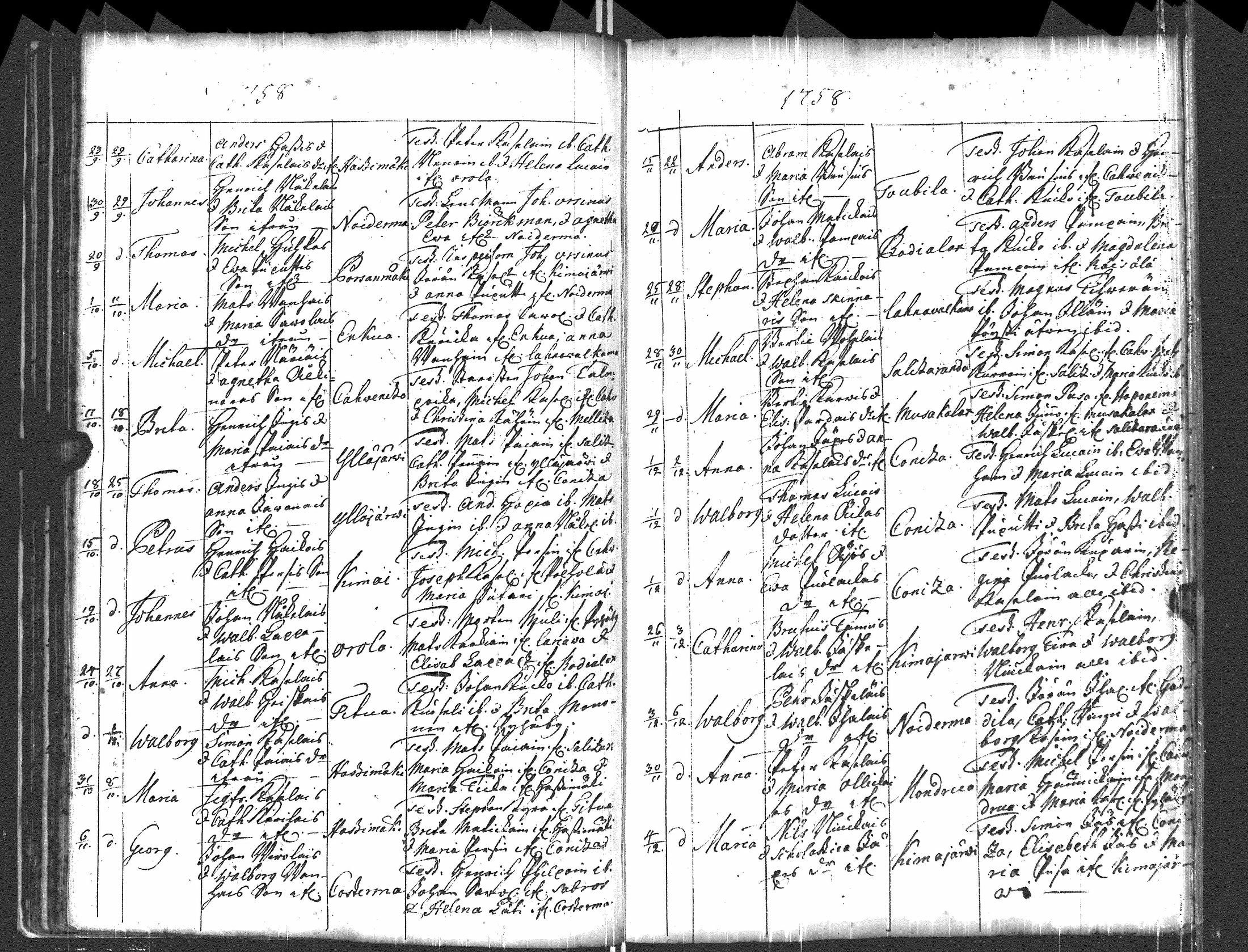 [ ../kirjat/Kirkonkirjat/pyhajarvi_vpl/syntyneet-vihityt-kuolleet_1750-1770_uk712/kuvat/46.jpg ]