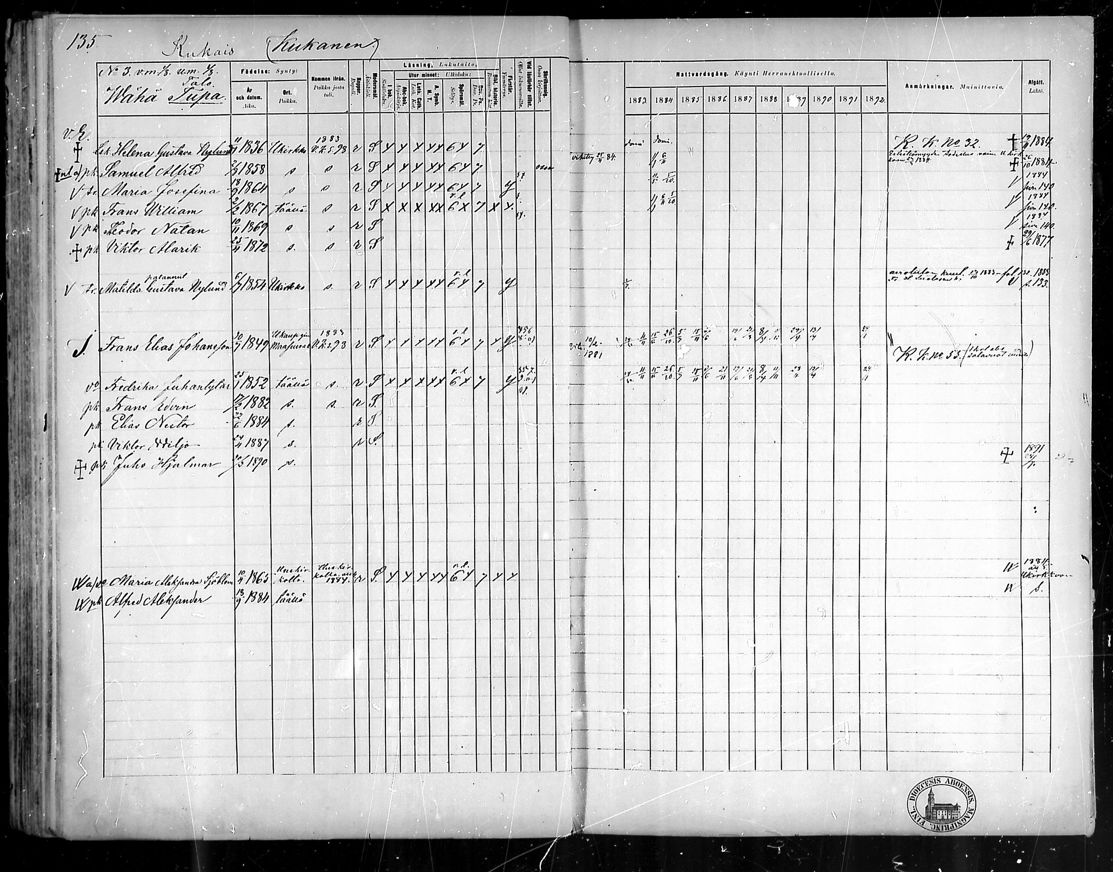 [ ../kirjat/Kirkonkirjat/pyhamaa/rippikirja_1883-1891_mko11-19/kuvat/126.jpg ]