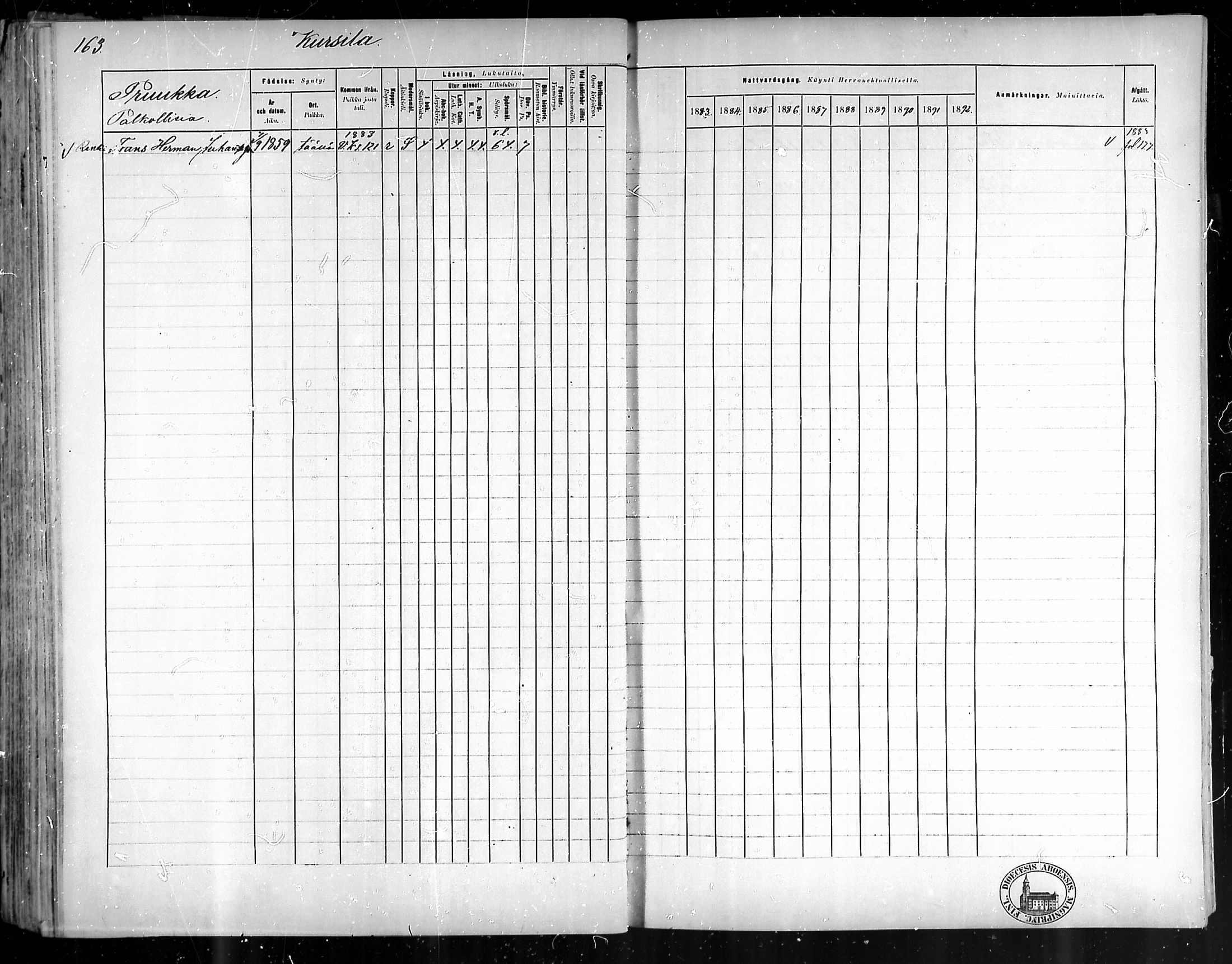 [ ../kirjat/Kirkonkirjat/pyhamaa/rippikirja_1883-1891_mko11-19/kuvat/153.jpg ]