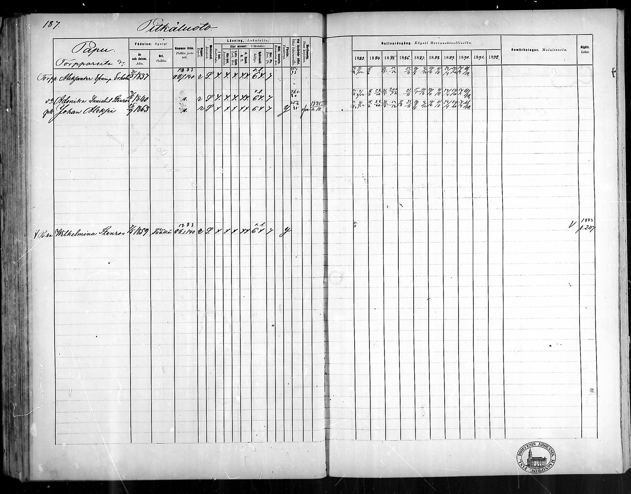 [ ../kirjat/Kirkonkirjat/pyhamaa/rippikirja_1883-1891_mko11-19/kuvat/176.jpg ]