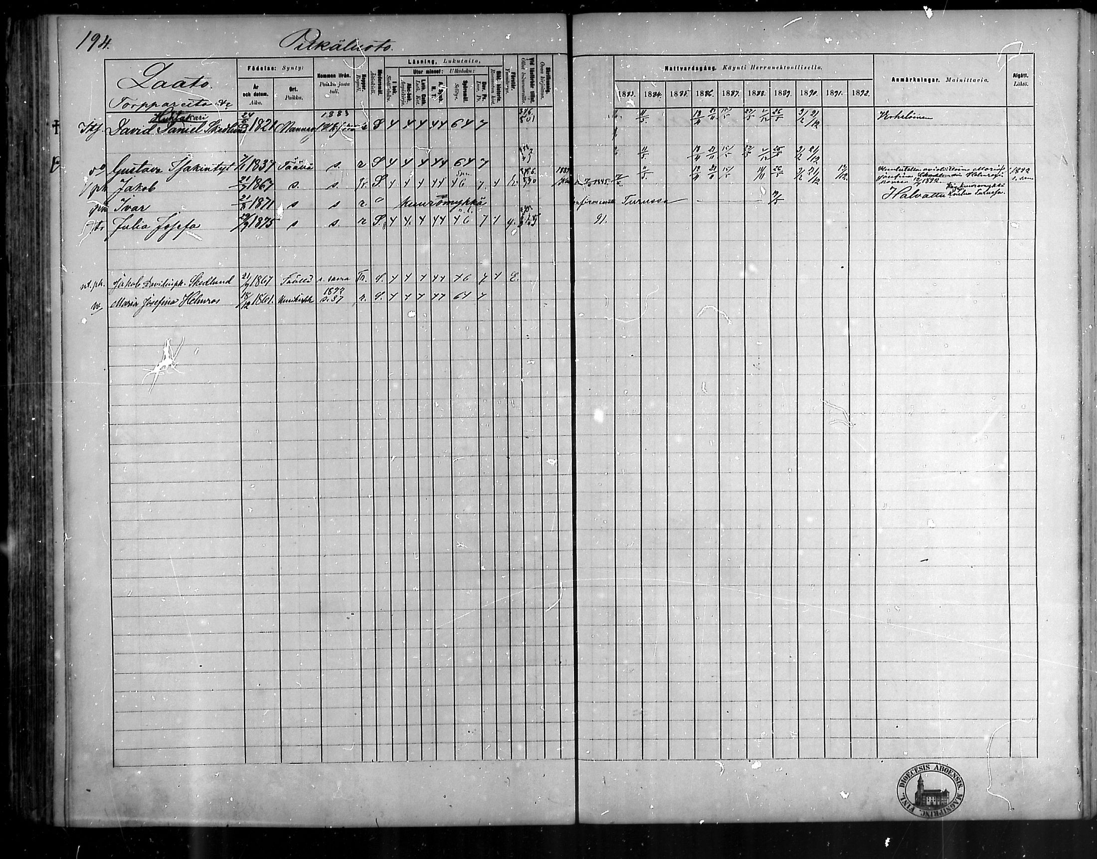 [ ../kirjat/Kirkonkirjat/pyhamaa/rippikirja_1883-1891_mko11-19/kuvat/182.jpg ]