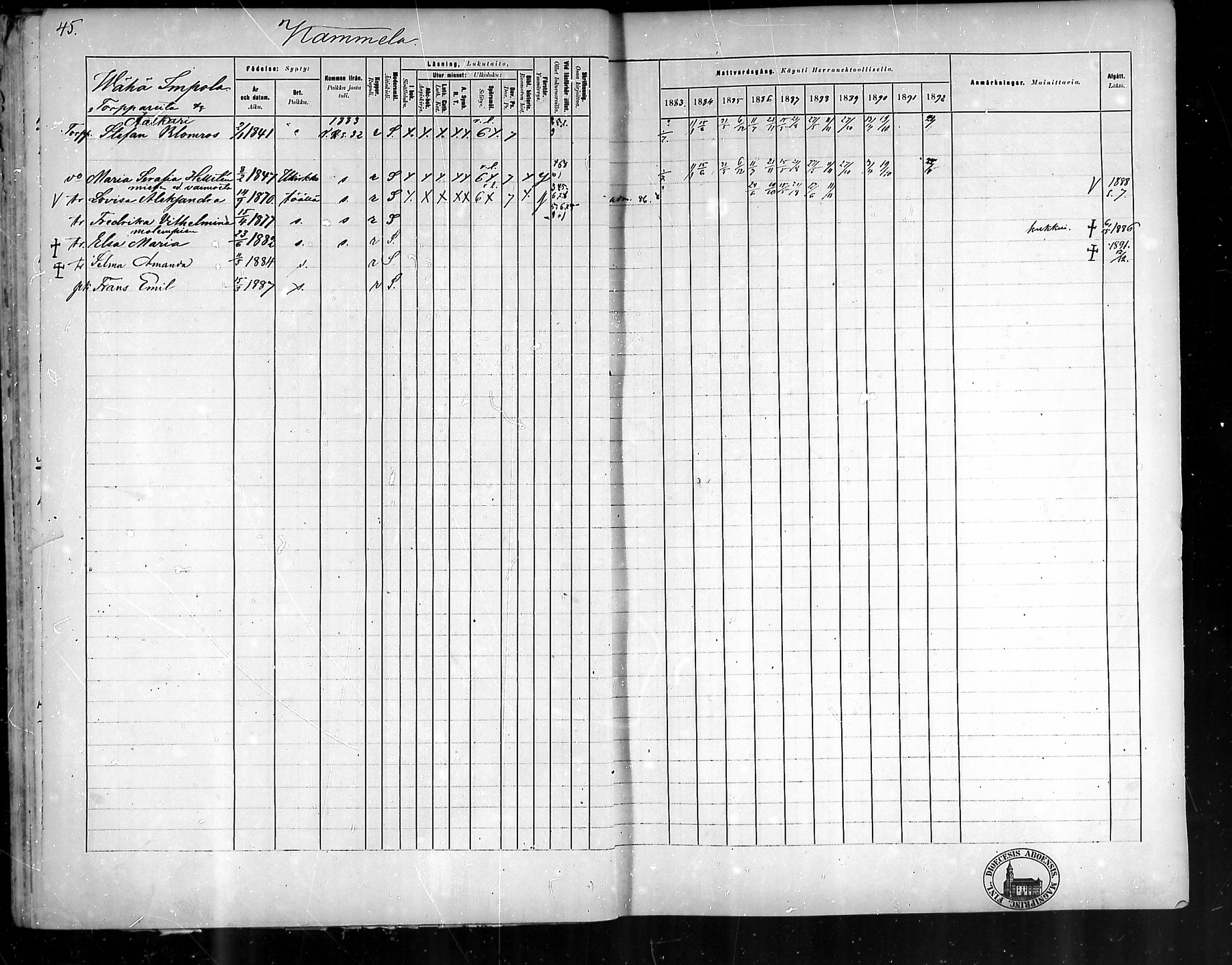 [ ../kirjat/Kirkonkirjat/pyhamaa/rippikirja_1883-1891_mko11-19/kuvat/43.jpg ]