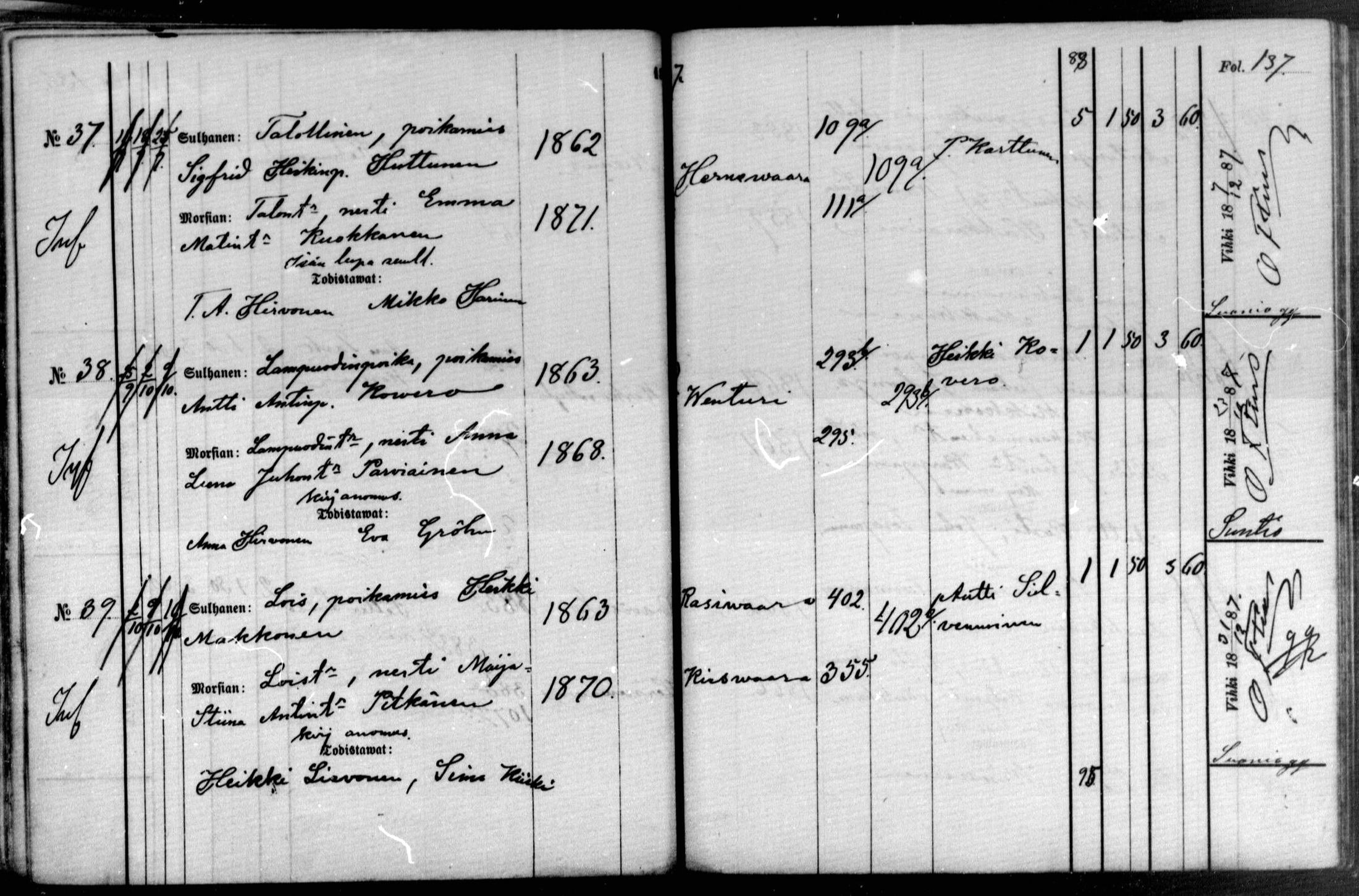 [ ../kirjat/Kirkonkirjat/raakkyla/kuulutetut_1880-1890_mko1-7/kuvat/137.jpg ]