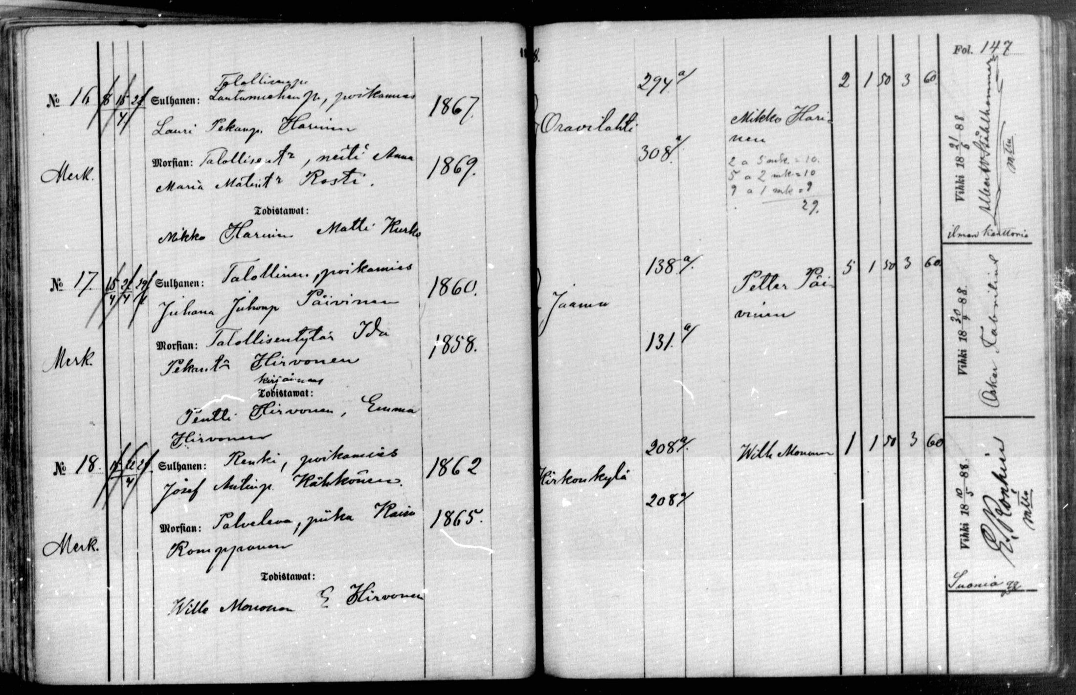 [ ../kirjat/Kirkonkirjat/raakkyla/kuulutetut_1880-1890_mko1-7/kuvat/147.jpg ]