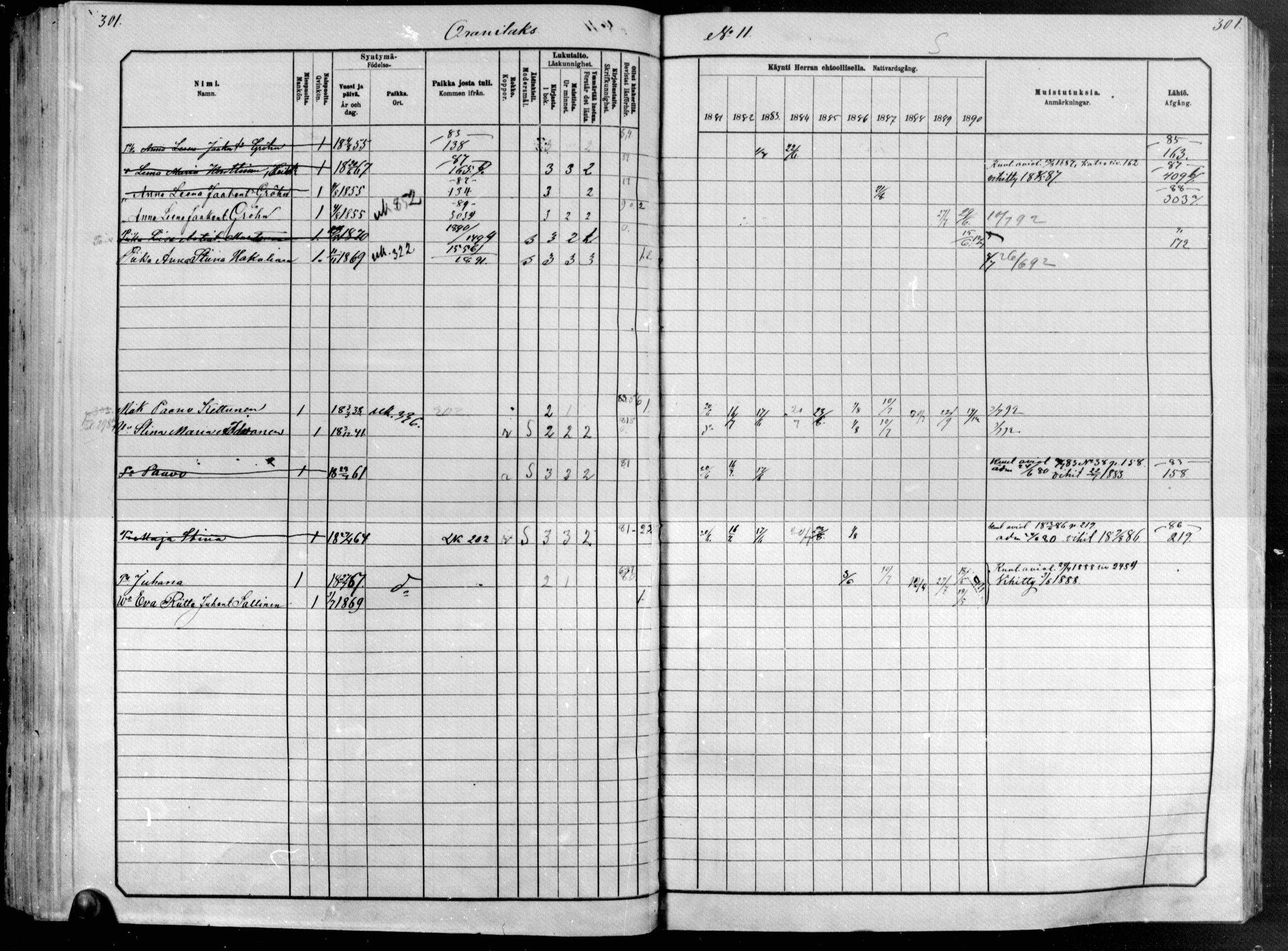 [ ../kirjat/Kirkonkirjat/raakkyla/rippikirja_1881-1891_mko1-13/kuvat/266.jpg ]