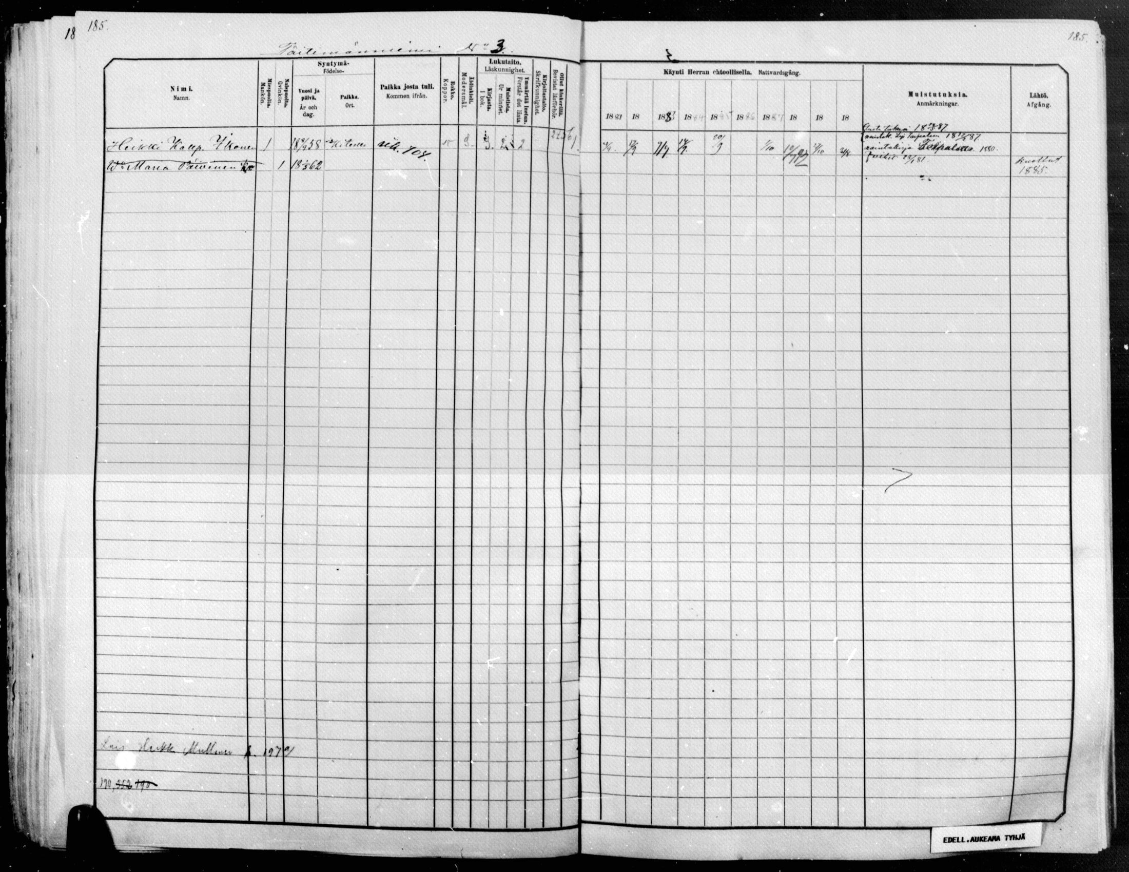 [ ../kirjat/Kirkonkirjat/raakkyla/rippikirja_1881-1891_mko14-26/kuvat/151.jpg ]