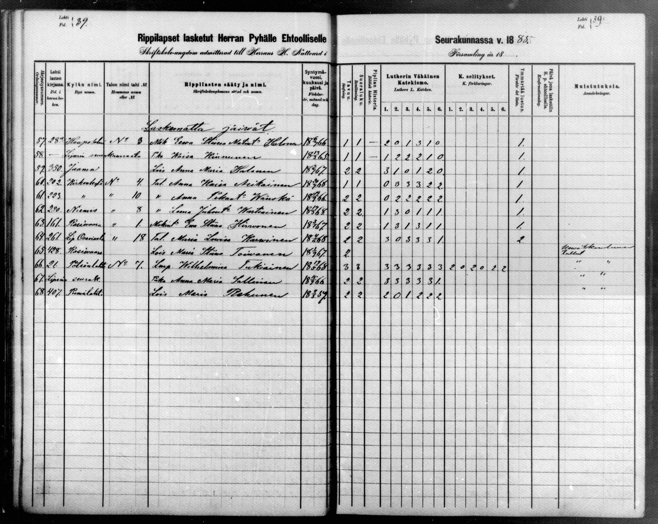[ ../kirjat/Kirkonkirjat/raakkyla/rippilapset_1880-1890_mko1-3/kuvat/39.jpg ]