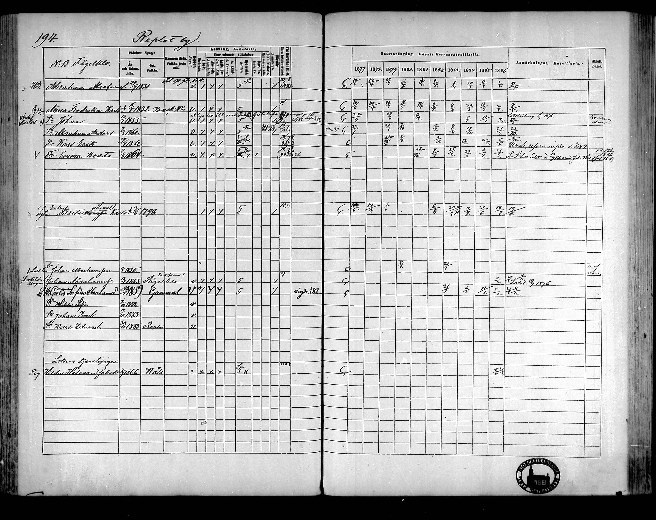 [ ../kirjat/Kirkonkirjat/raippaluoto/rippikirja_1877-1887_mko65-75/kuvat/173.jpg ]