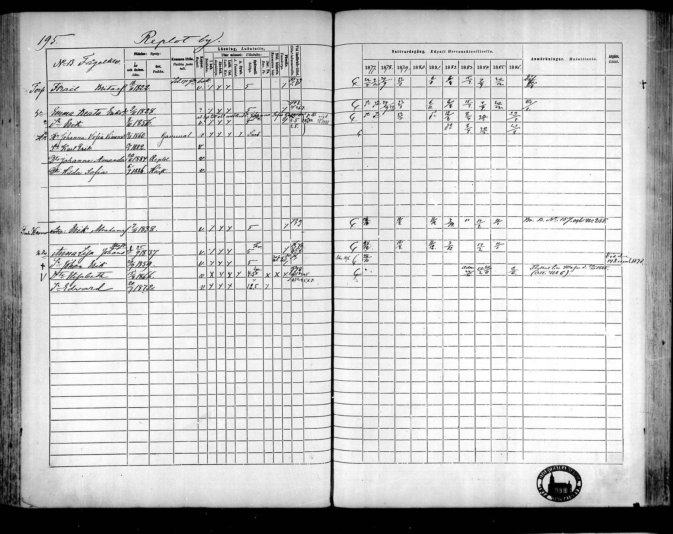 [ ../kirjat/Kirkonkirjat/raippaluoto/rippikirja_1877-1887_mko65-75/kuvat/174.jpg ]