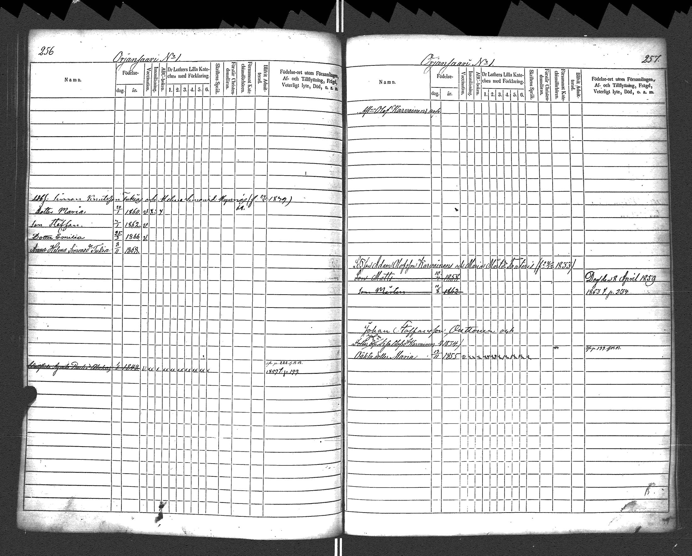 [ ../kirjat/Kirkonkirjat/rautu/lastenkirja_1857-1868_uk718/kuvat/131.jpg ]