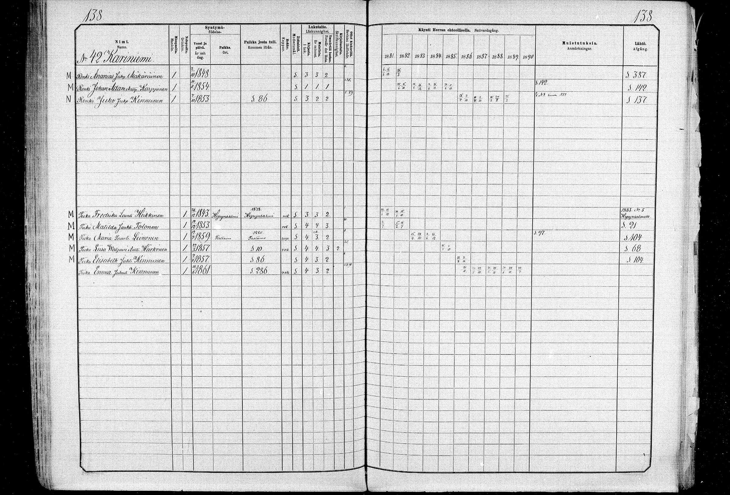 [ ../kirjat/Kirkonkirjat/ristijarvi/rippikirja_1881-1890_mko37-51/kuvat/137.jpg ]
