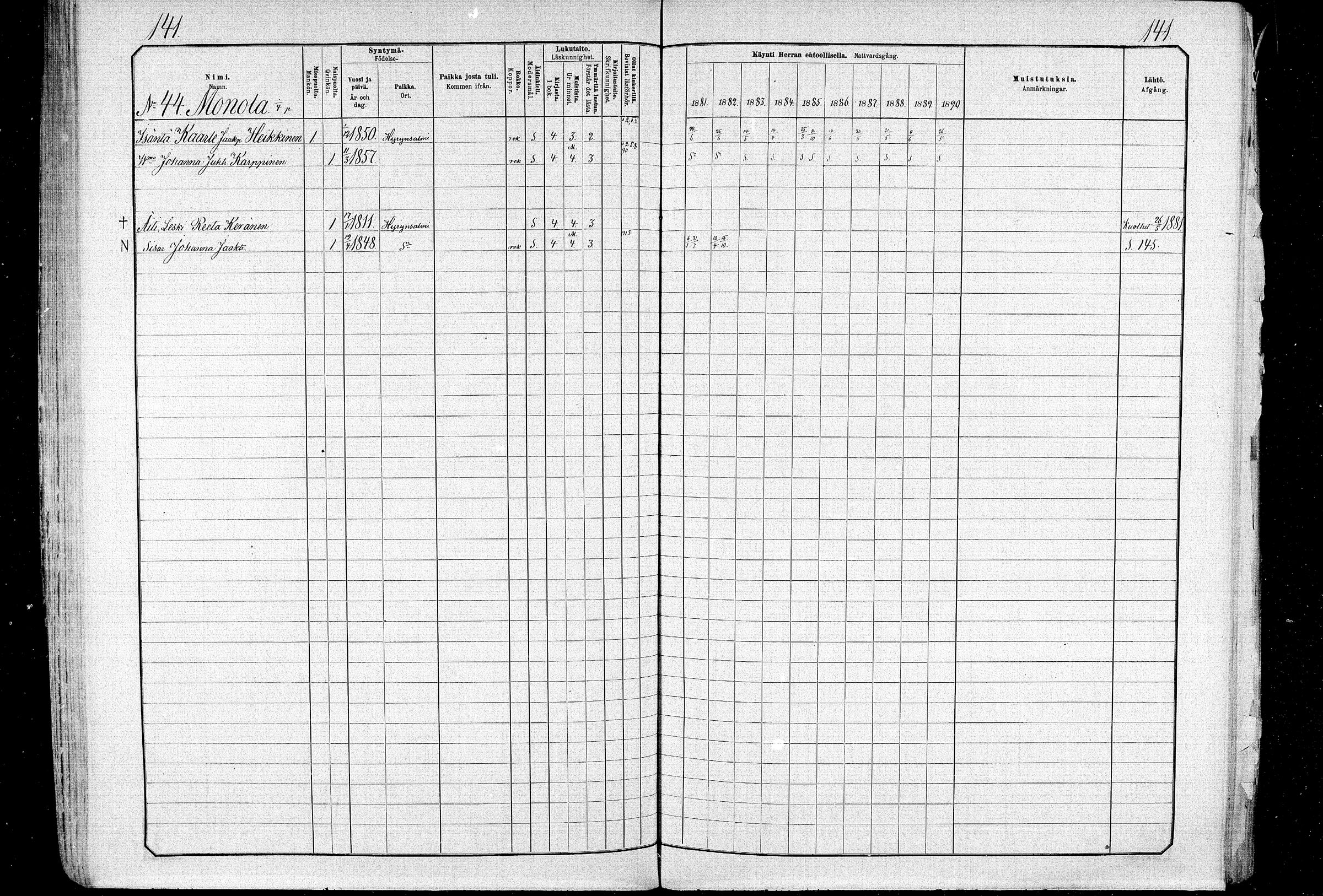 [ ../kirjat/Kirkonkirjat/ristijarvi/rippikirja_1881-1890_mko37-51/kuvat/140.jpg ]