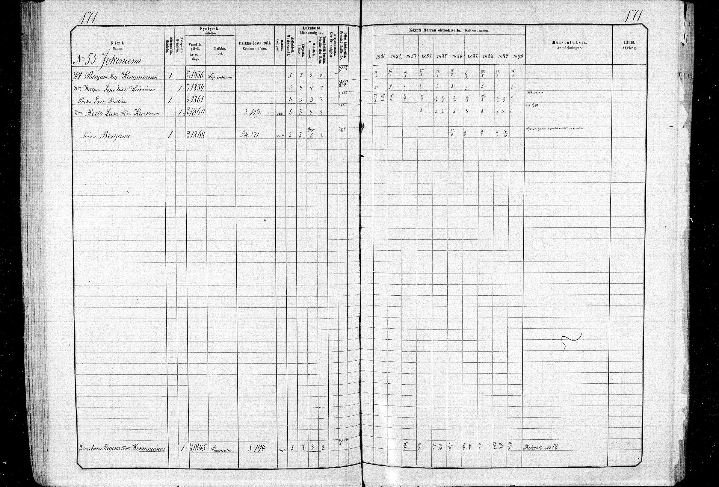 [ ../kirjat/Kirkonkirjat/ristijarvi/rippikirja_1881-1890_mko37-51/kuvat/169.jpg ]