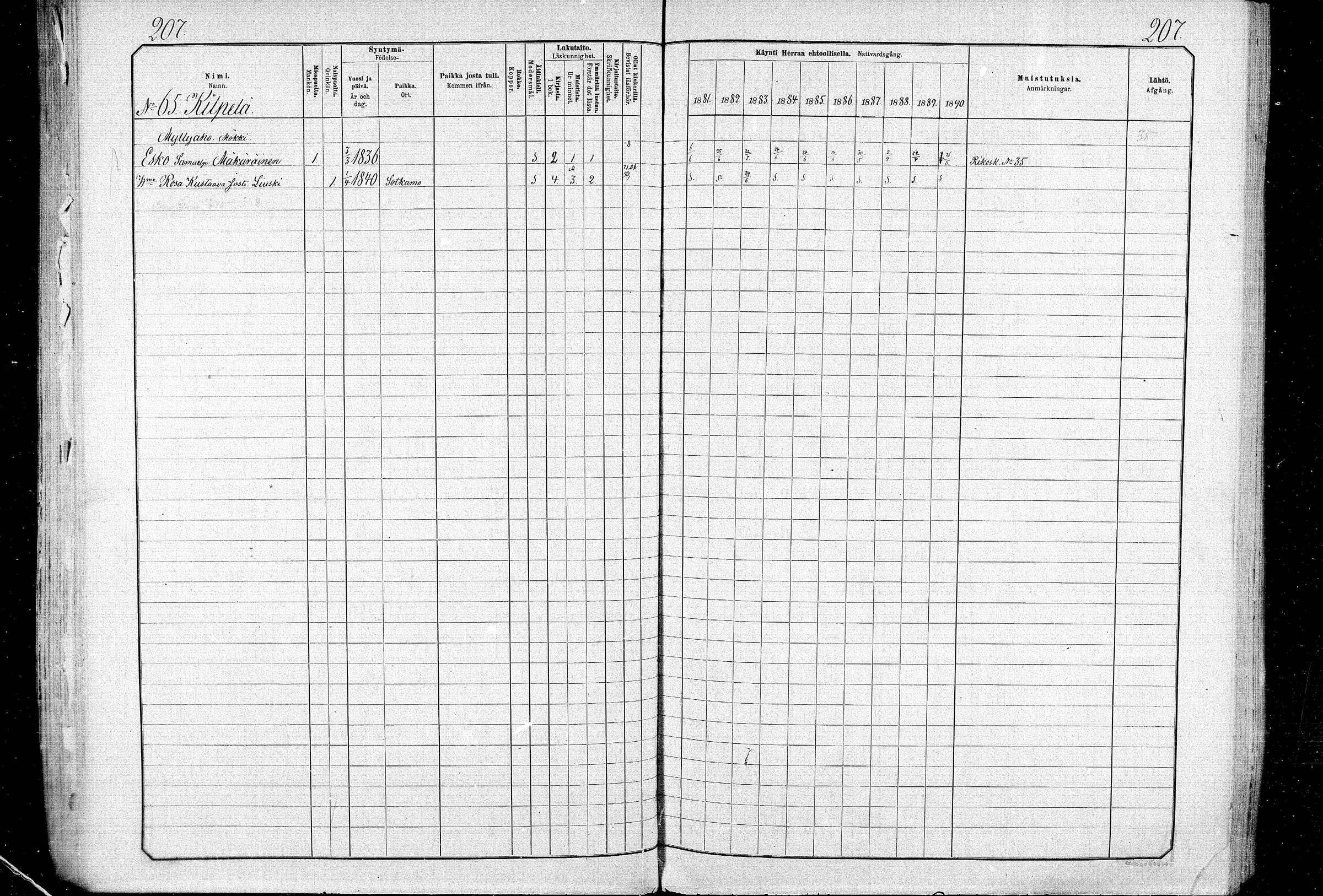 [ ../kirjat/Kirkonkirjat/ristijarvi/rippikirja_1881-1890_mko37-51/kuvat/205.jpg ]
