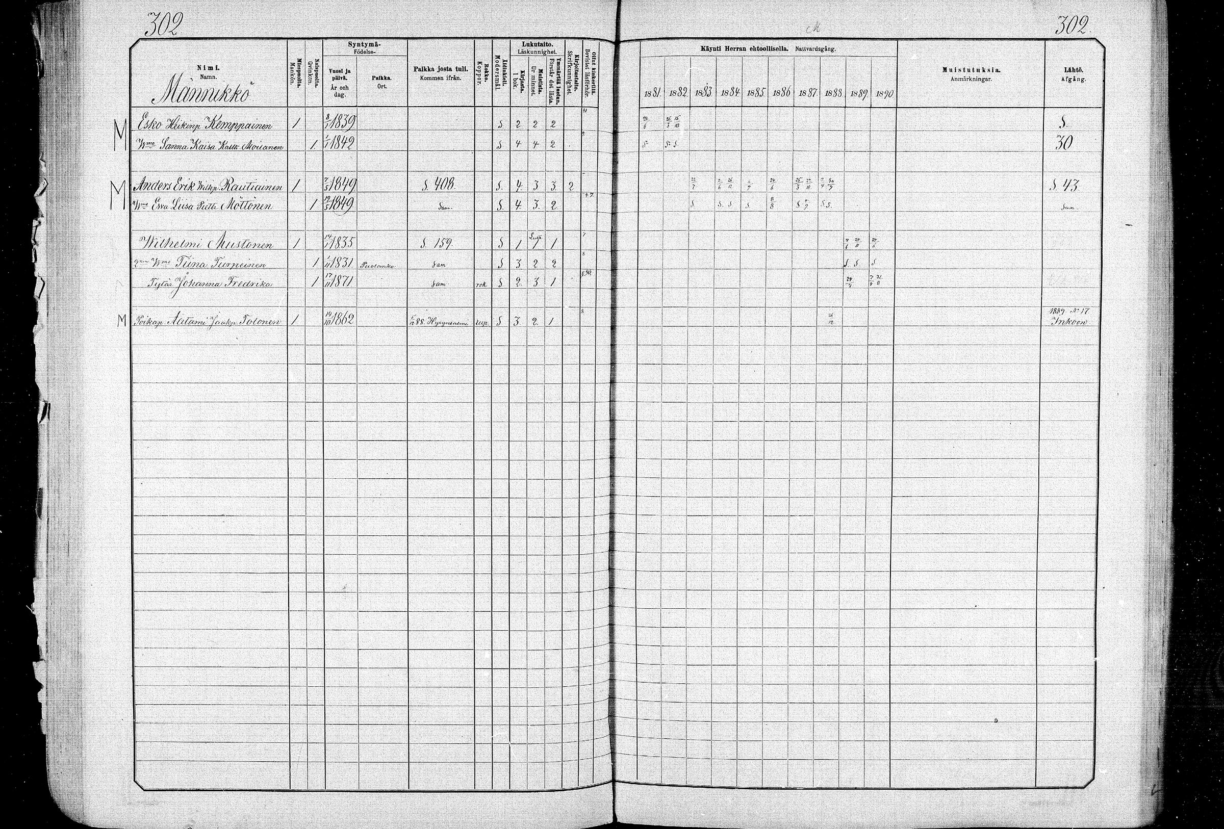 [ ../kirjat/Kirkonkirjat/ristijarvi/rippikirja_1881-1890_mko37-51/kuvat/300.jpg ]