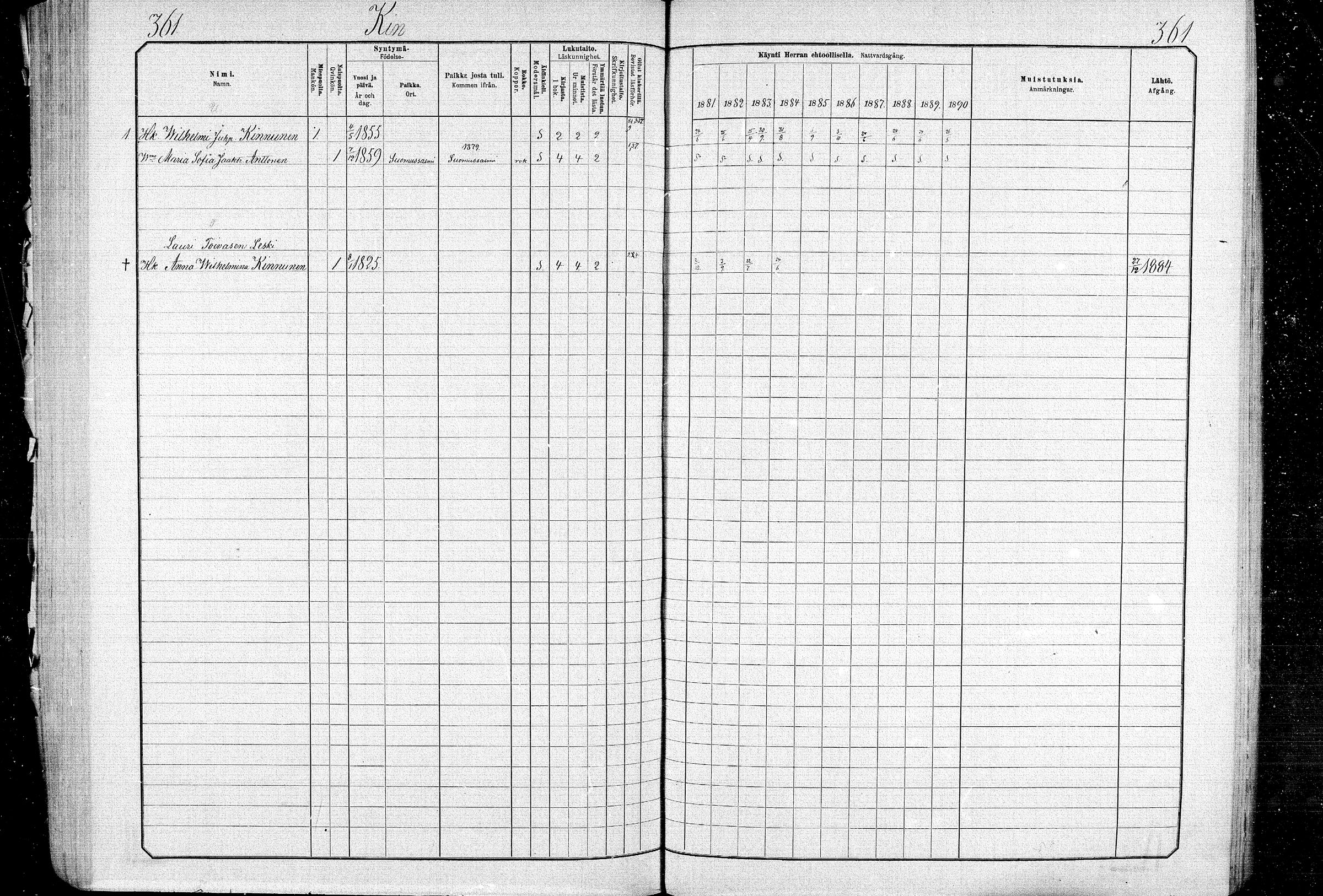 [ ../kirjat/Kirkonkirjat/ristijarvi/rippikirja_1881-1890_mko37-51/kuvat/352.jpg ]
