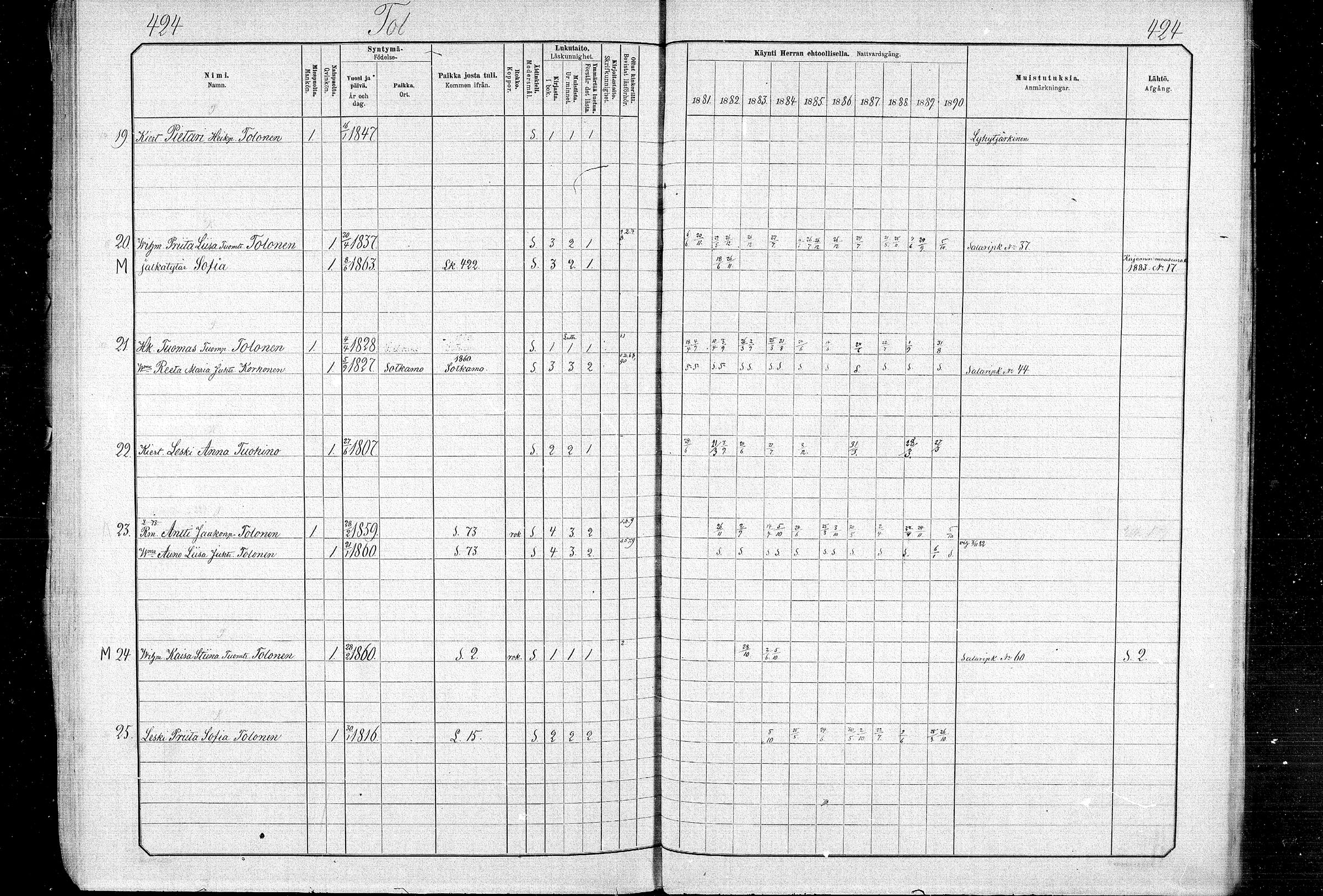 [ ../kirjat/Kirkonkirjat/ristijarvi/rippikirja_1881-1890_mko37-51/kuvat/406.jpg ]