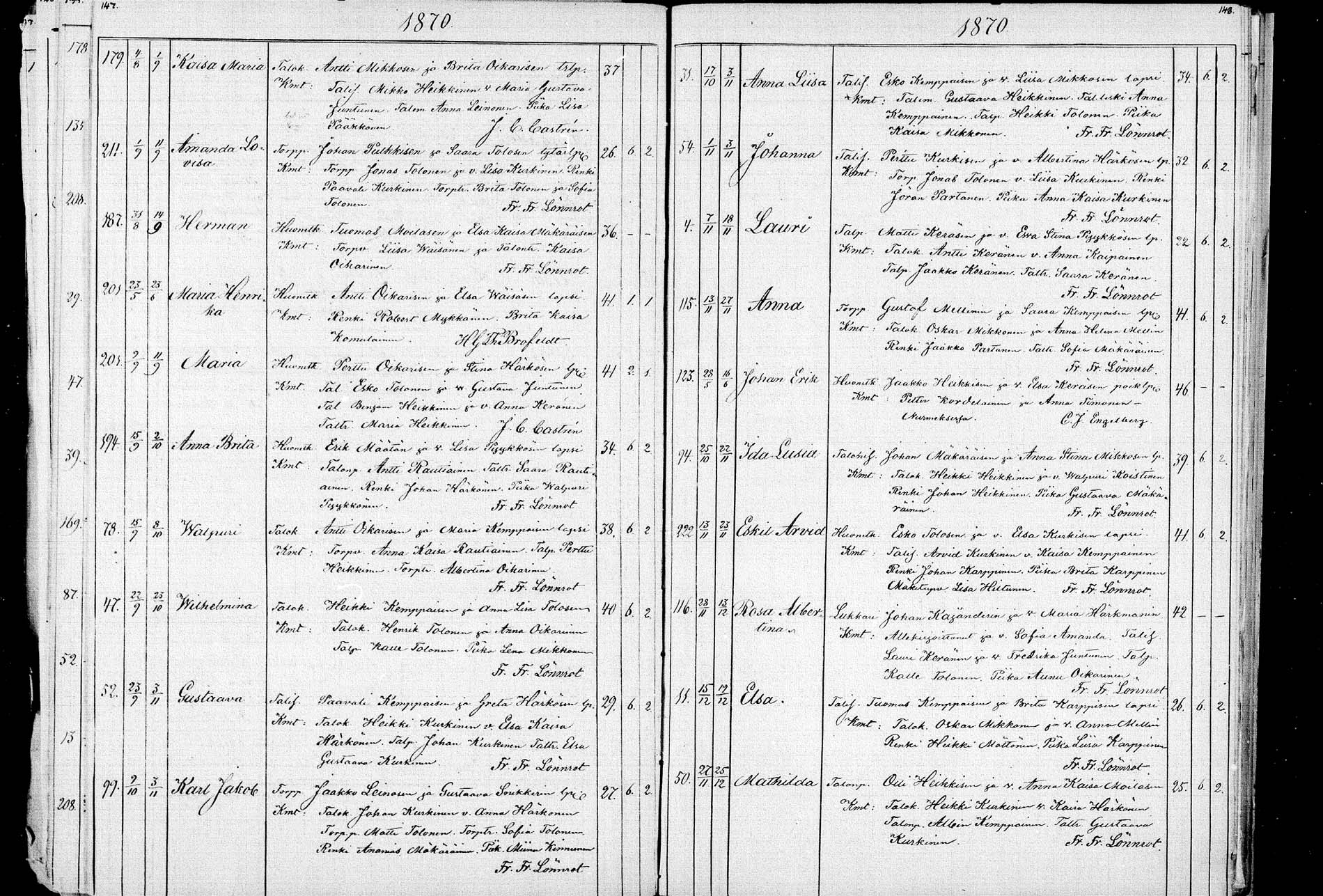 [ ../kirjat/Kirkonkirjat/ristijarvi/syntyneet_1850-1883_mko1-5/kuvat/74.jpg ]