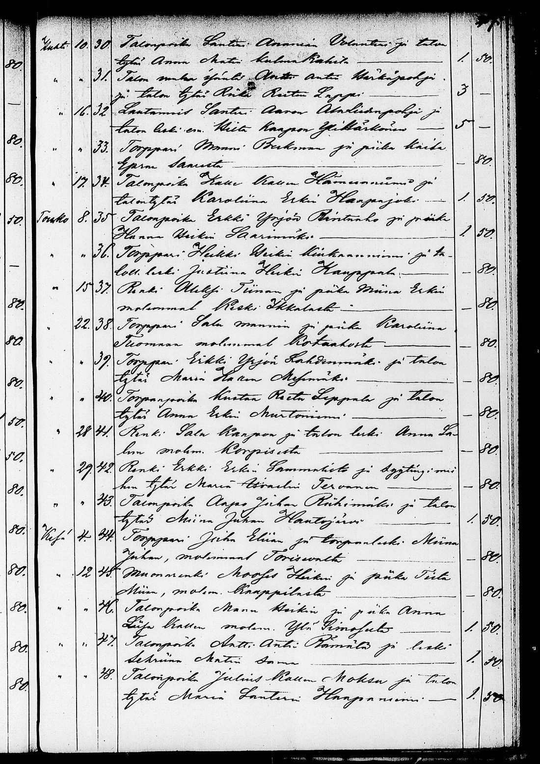 [ ../kirjat/Kirkonkirjat/ruovesi/kuulutetut_1848-1876_tk208/kuvat/213.jpg ]