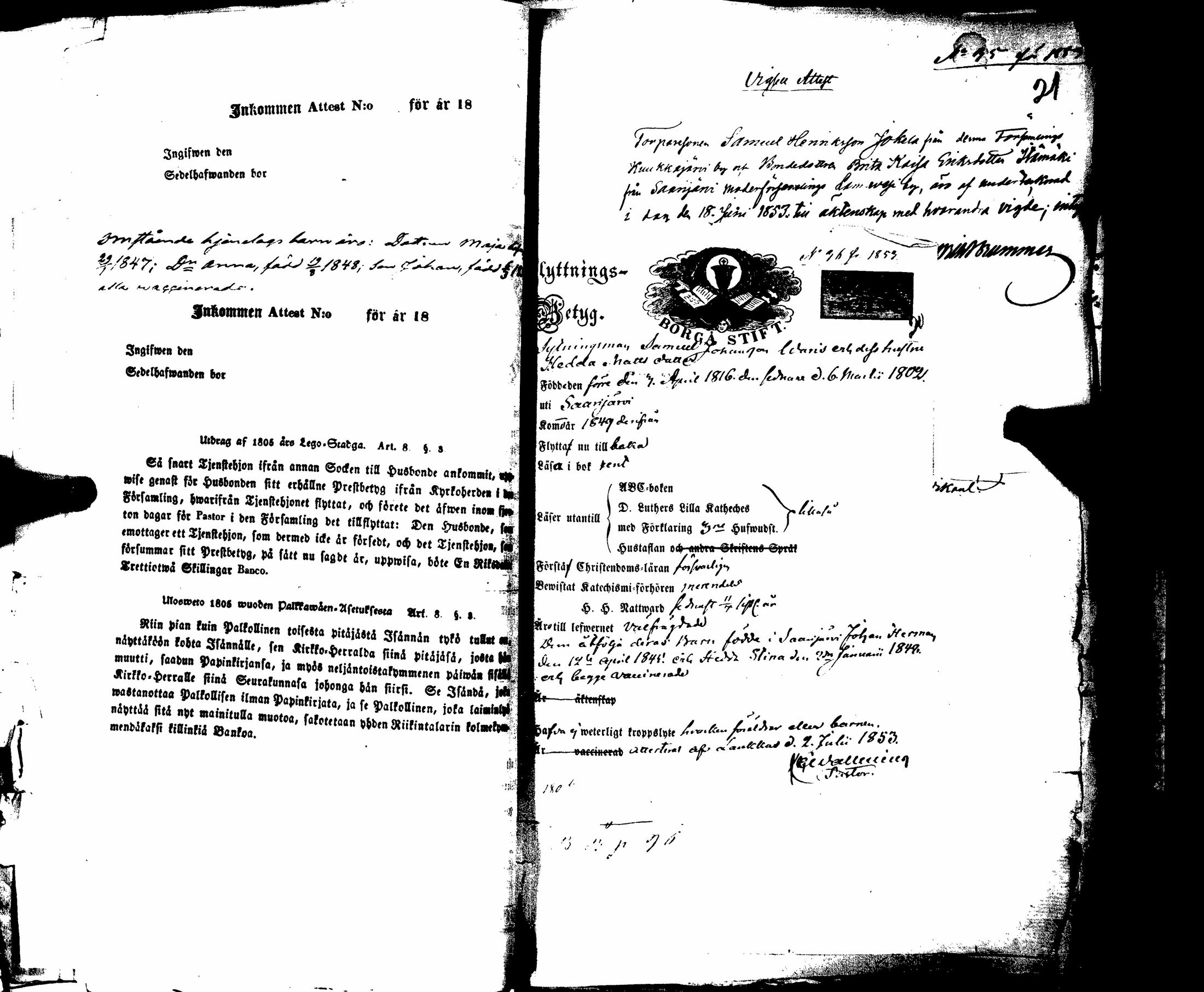 [ ../kirjat/Kirkonkirjat/saarijarvi/muuttokirjoja_1851-1861_uk630-631/kuvat/167.jpg ]