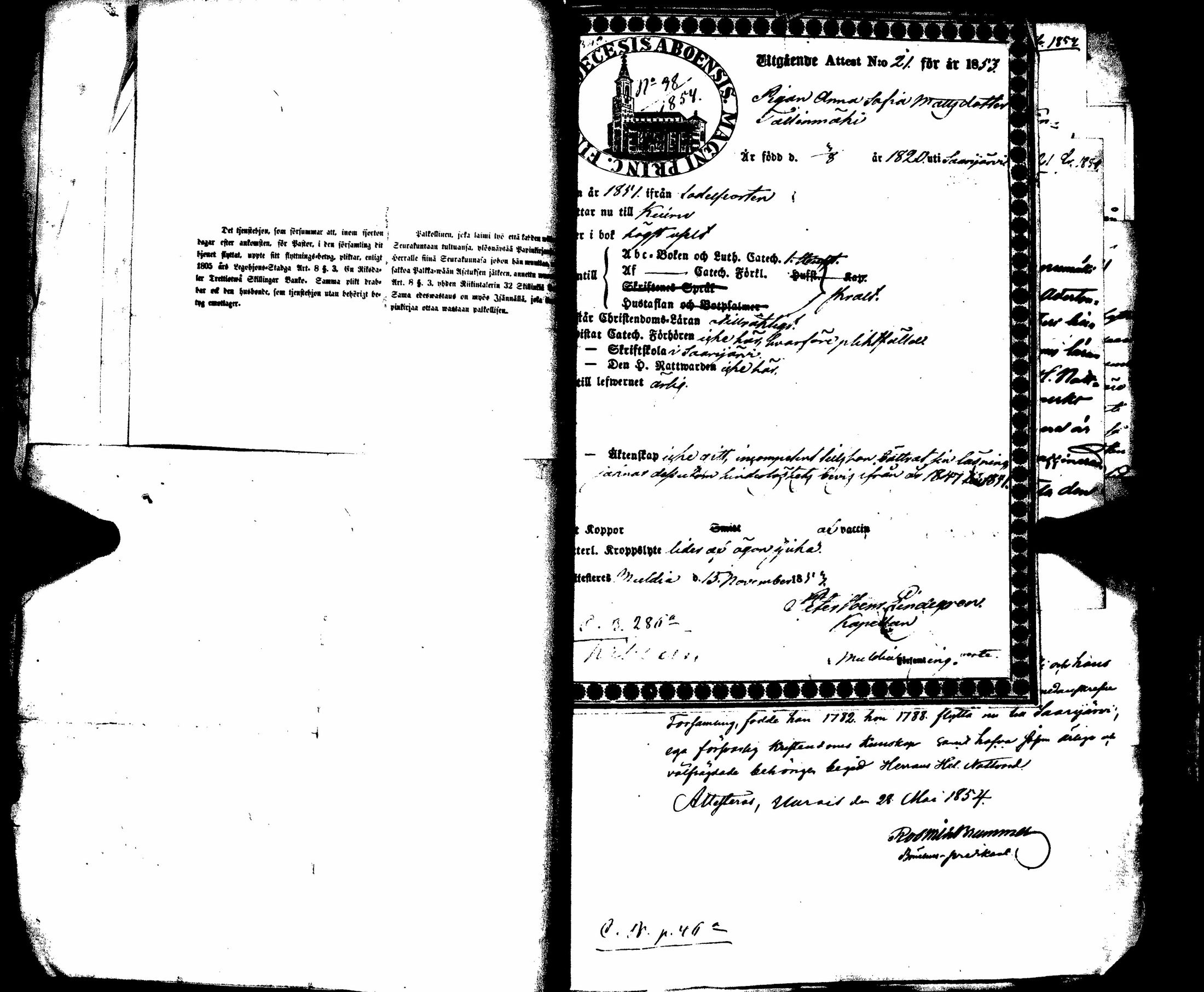 [ ../kirjat/Kirkonkirjat/saarijarvi/muuttokirjoja_1851-1861_uk630-631/kuvat/259.jpg ]