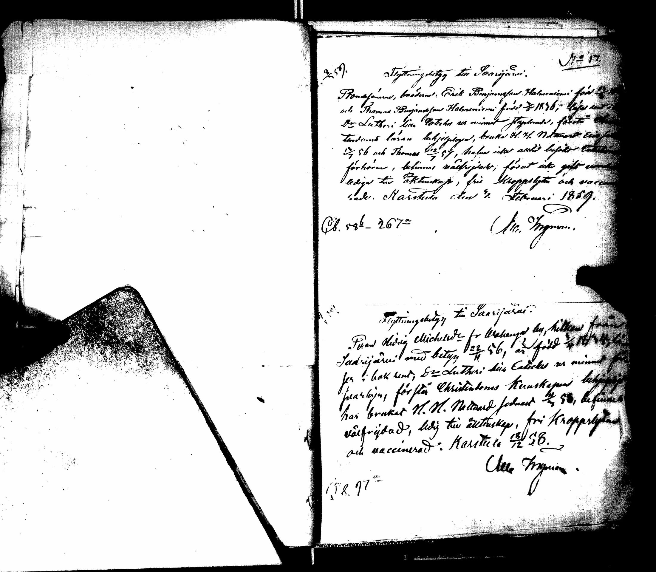 [ ../kirjat/Kirkonkirjat/saarijarvi/muuttokirjoja_1851-1861_uk630-631/kuvat/589.jpg ]