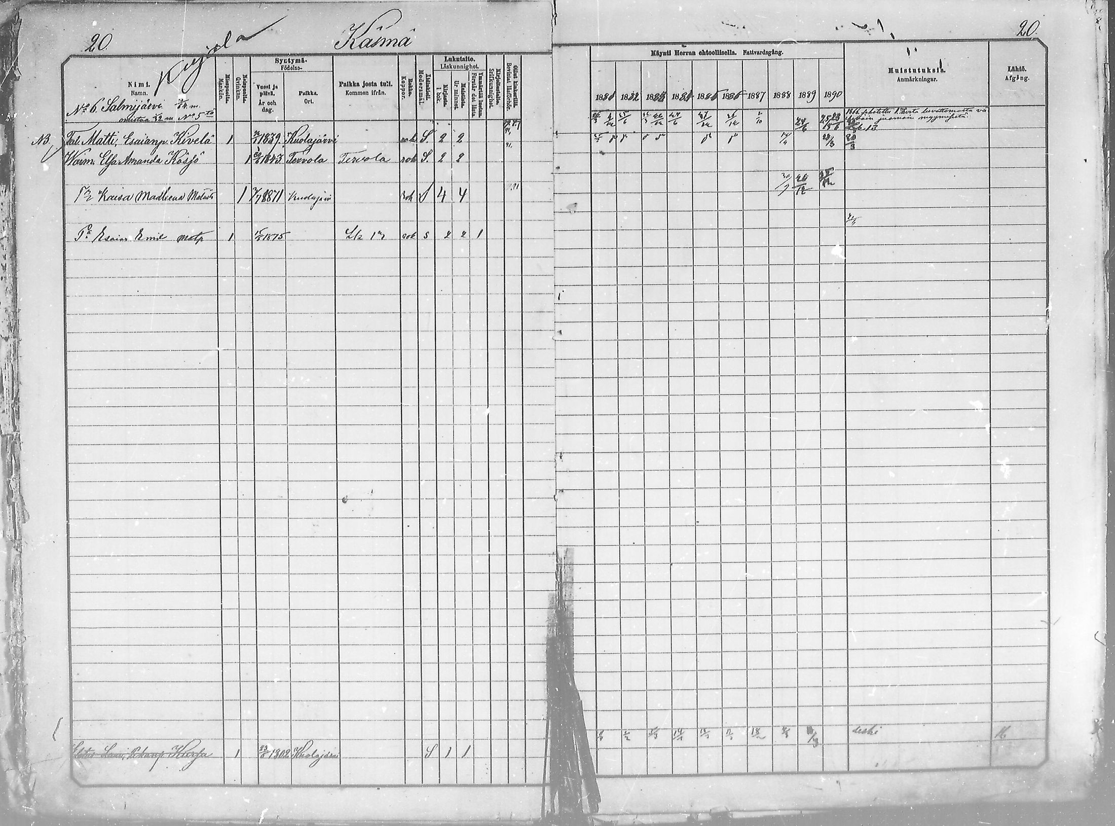 [ ../kirjat/Kirkonkirjat/salla/rippikirja_1881-1890_mko26-36/kuvat/20.jpg ]