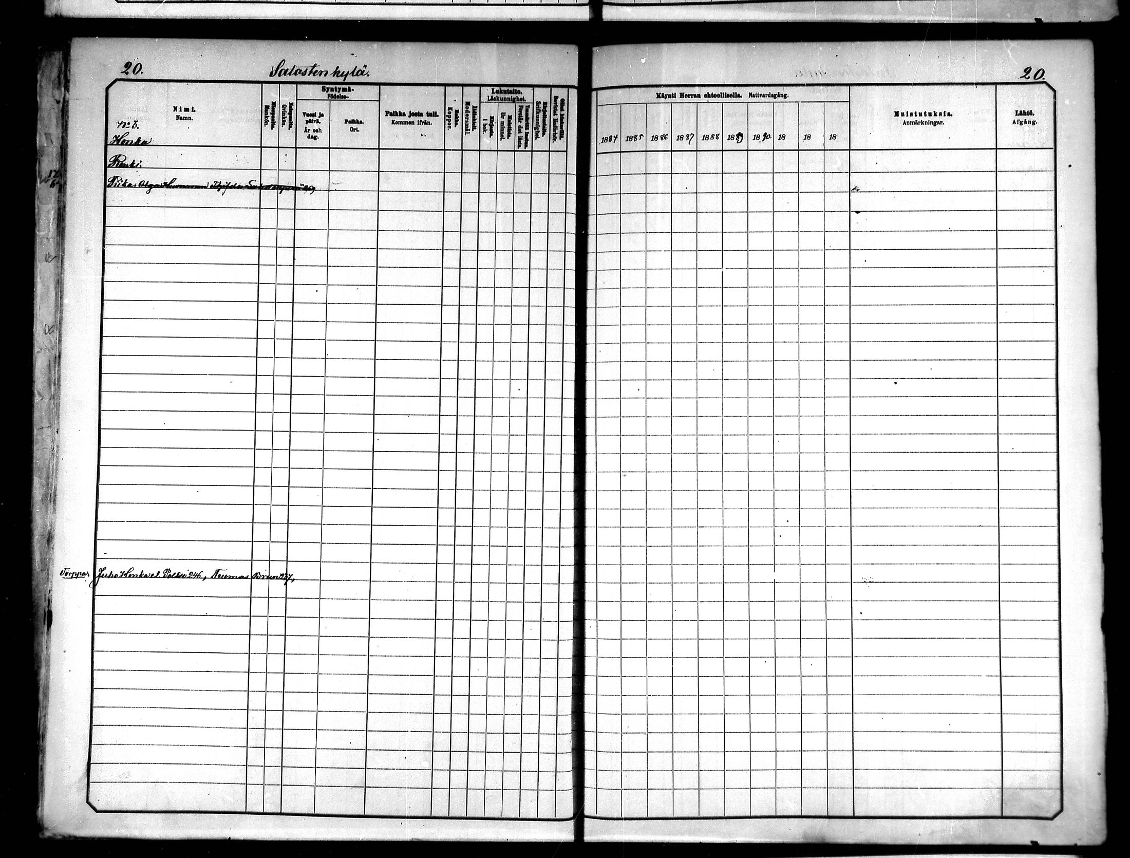 [ ../kirjat/Kirkonkirjat/saloinen/rippikirja_1885-1890_mko19-28/kuvat/20.jpg ]