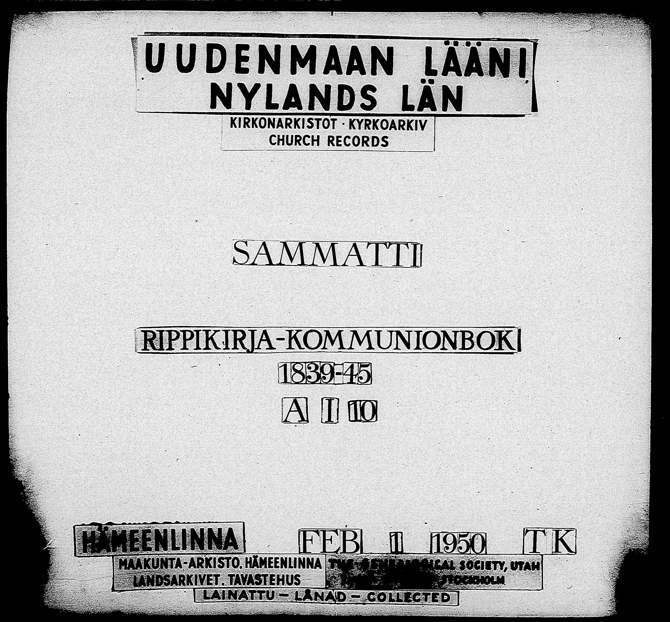 [ ../kirjat/Kirkonkirjat/sammatti/rippikirja_1839-1845_tk707/kuvat/1.jpg ]