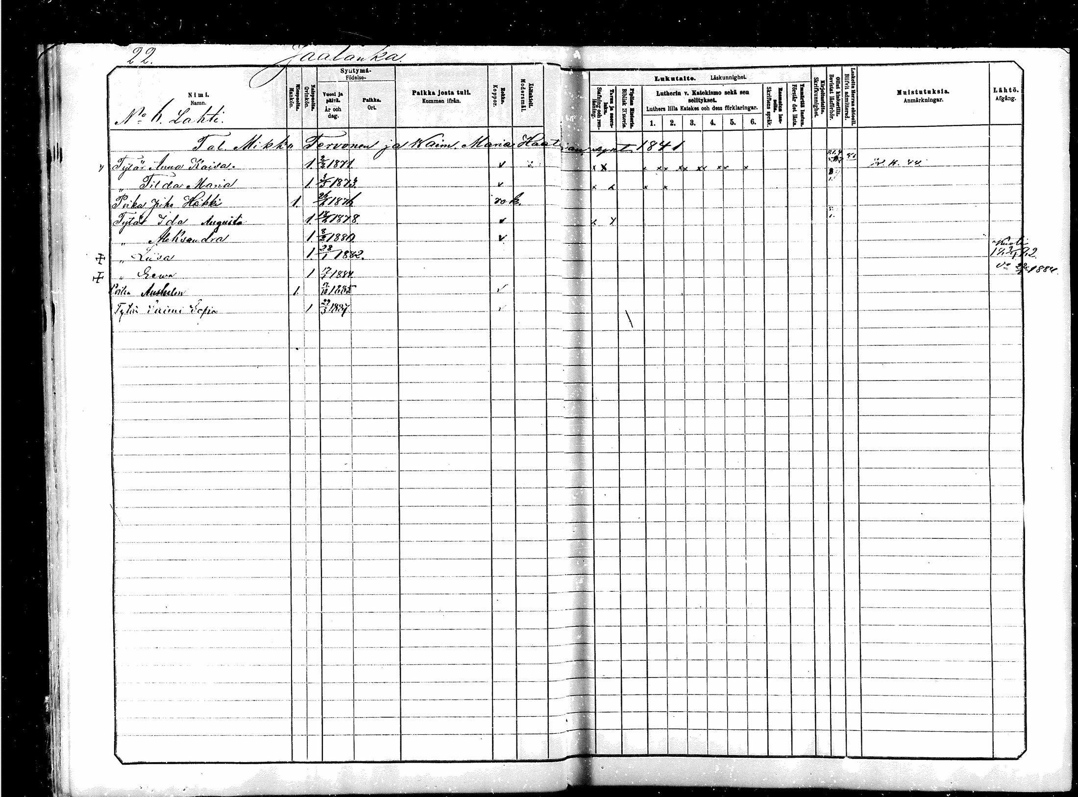 [ ../kirjat/Kirkonkirjat/saraisniemi/lastenkirja_1881-1891_mko263-281/kuvat/22.jpg ]