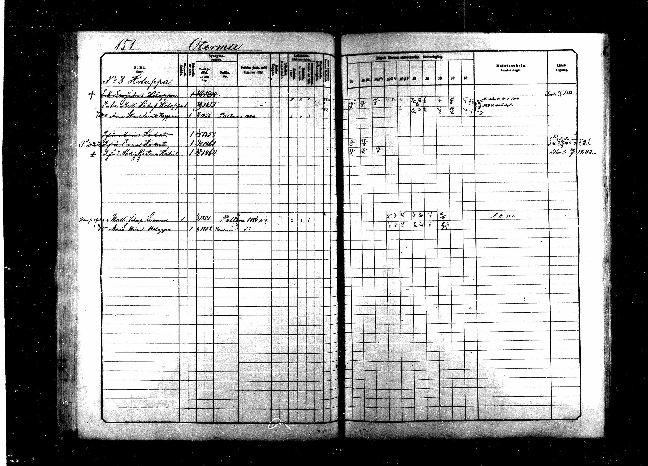 [ ../kirjat/Kirkonkirjat/saraisniemi/rippikirja_1881-1891_mko29-48/kuvat/151.jpg ]