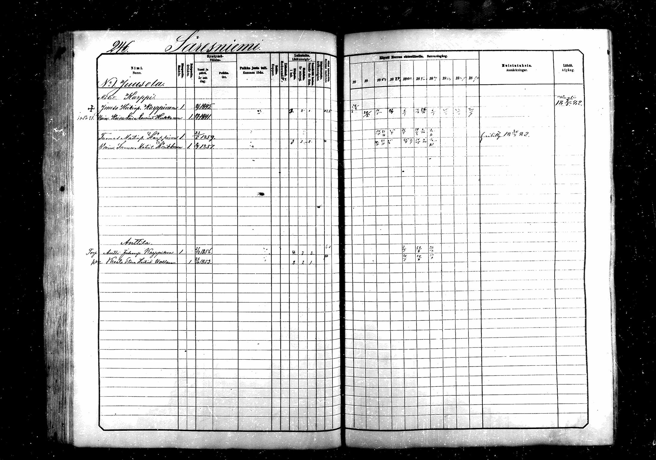 [ ../kirjat/Kirkonkirjat/saraisniemi/rippikirja_1881-1891_mko29-48/kuvat/246.jpg ]