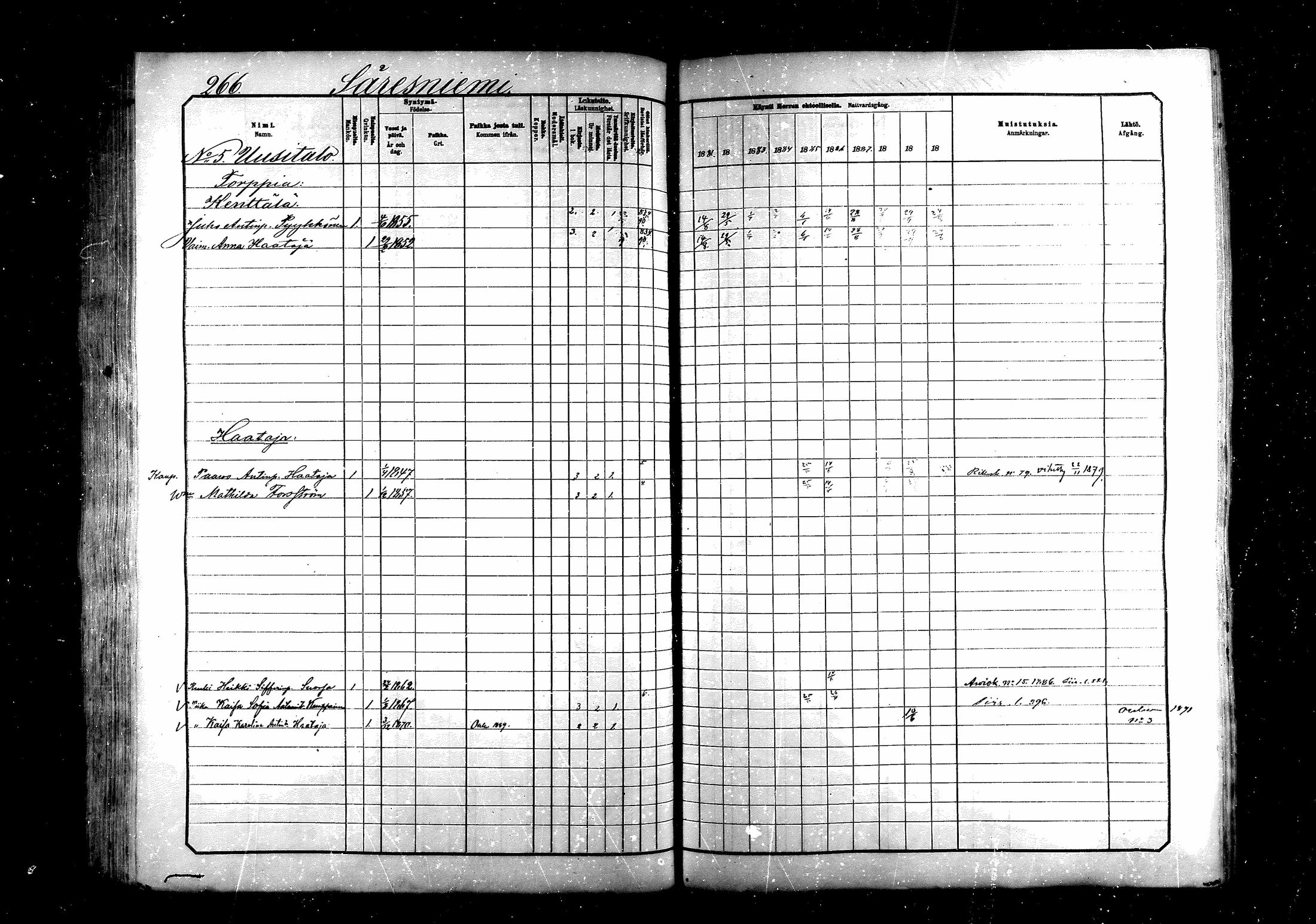 [ ../kirjat/Kirkonkirjat/saraisniemi/rippikirja_1881-1891_mko29-48/kuvat/266.jpg ]
