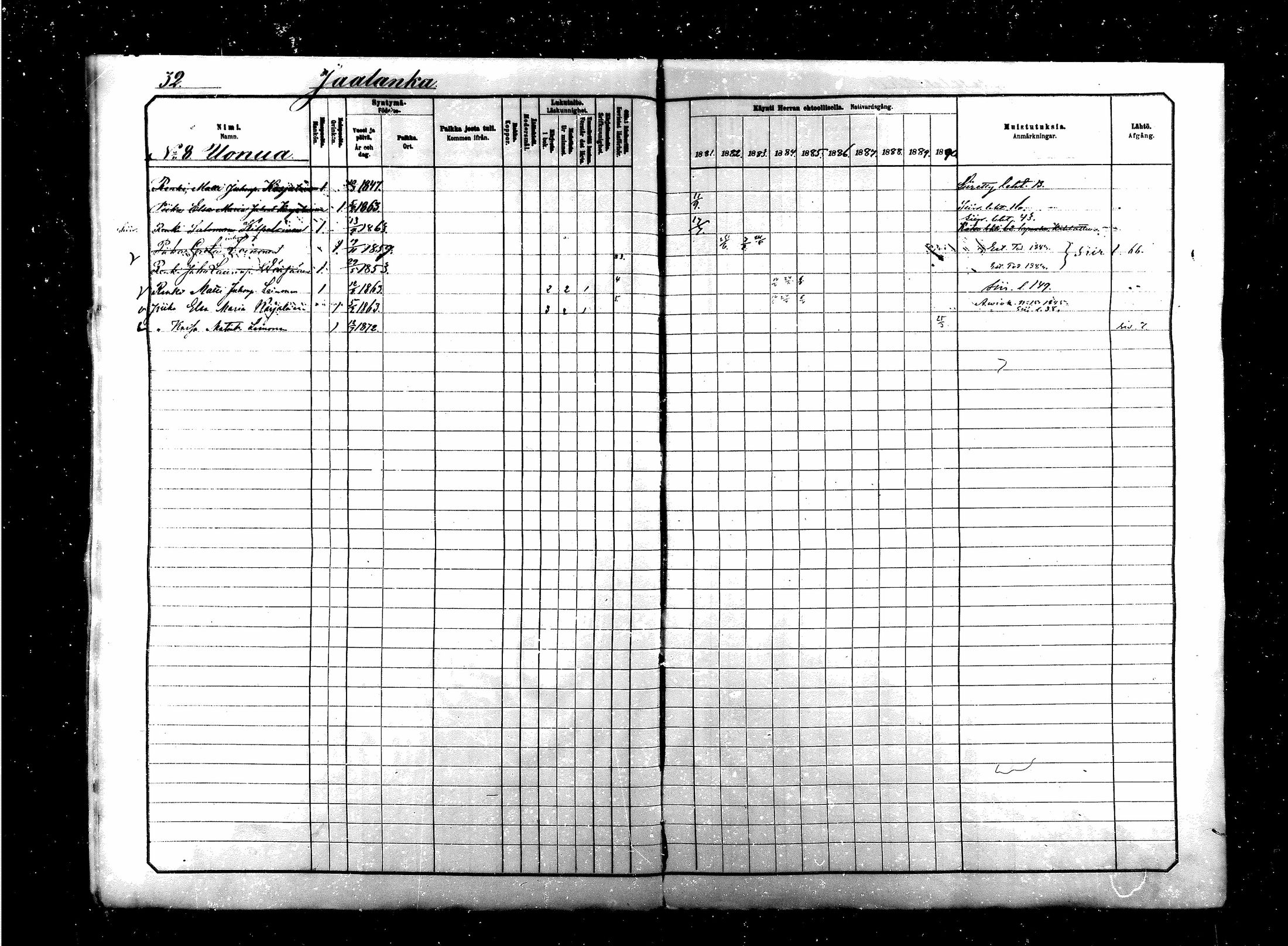 [ ../kirjat/Kirkonkirjat/saraisniemi/rippikirja_1881-1891_mko29-48/kuvat/32.jpg ]
