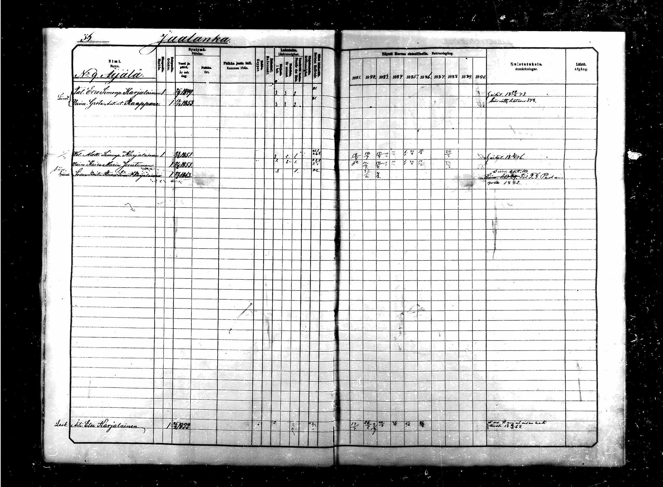 [ ../kirjat/Kirkonkirjat/saraisniemi/rippikirja_1881-1891_mko29-48/kuvat/36.jpg ]