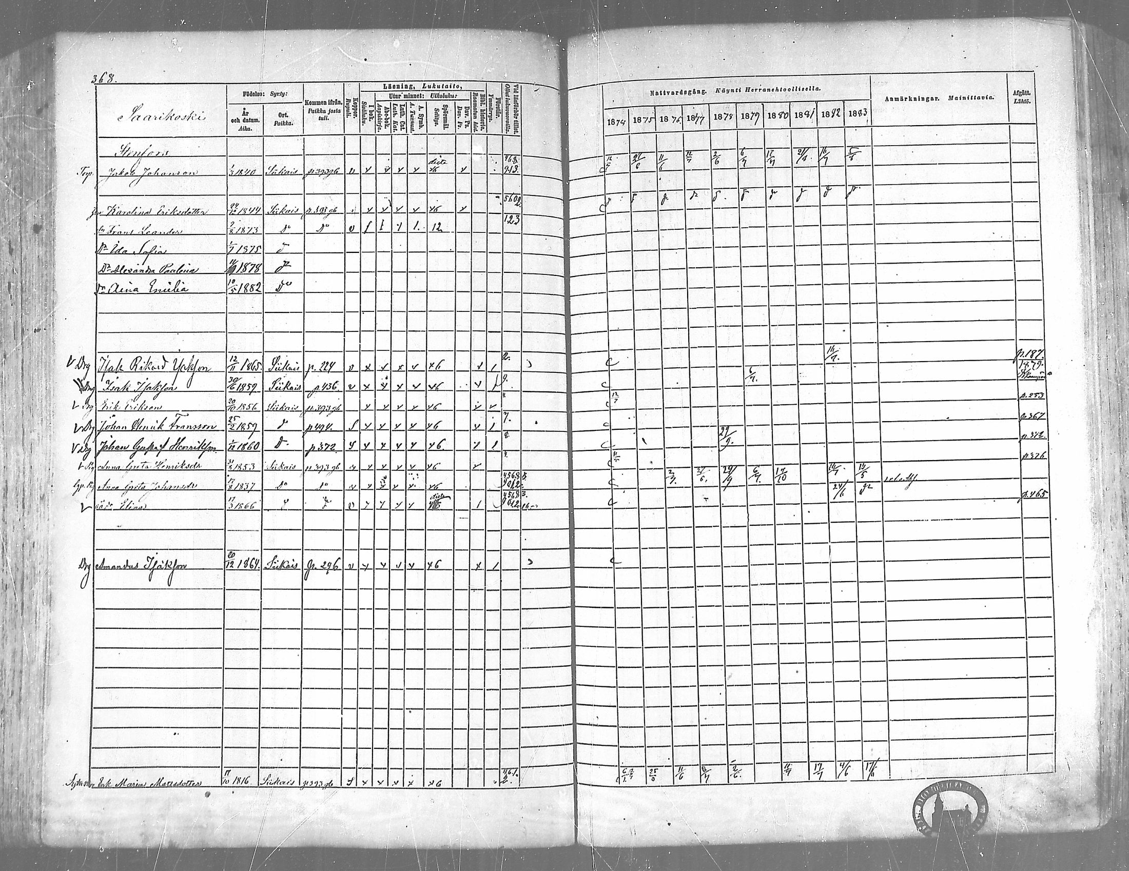 [ ../kirjat/Kirkonkirjat/siikainen/rippikirja_1874-1883_mko100-116/kuvat/359.jpg ]