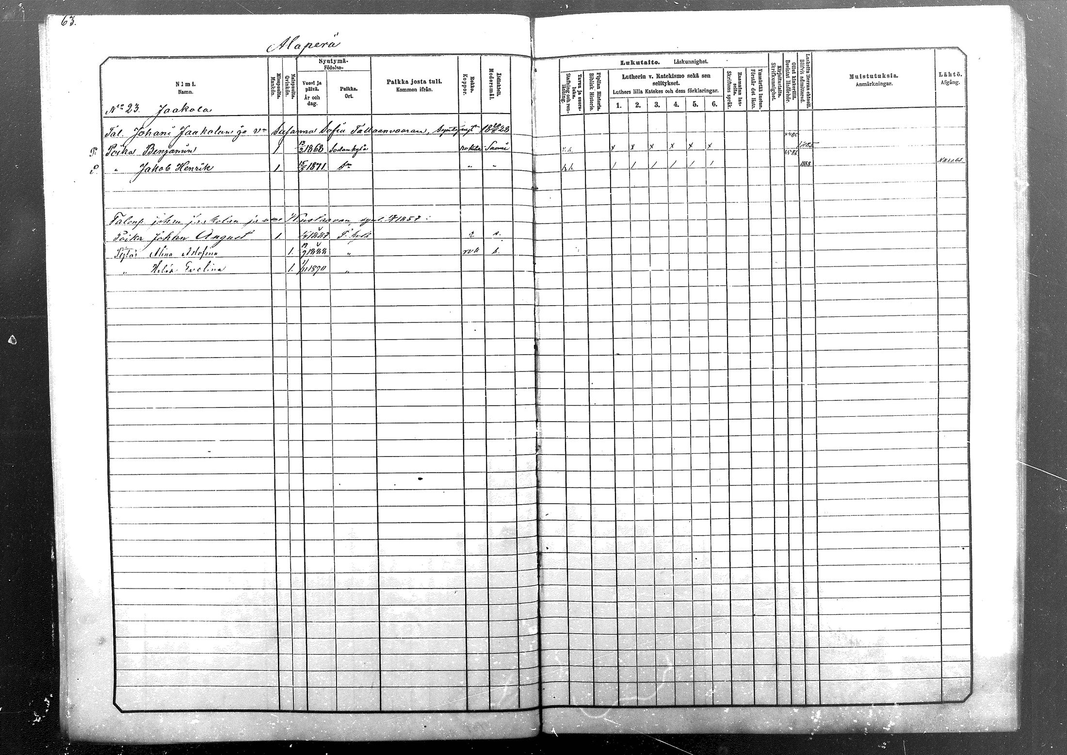 [ ../kirjat/Kirkonkirjat/sodankyla/lastenkirja_1881-1891_mko1-23/kuvat/64.jpg ]