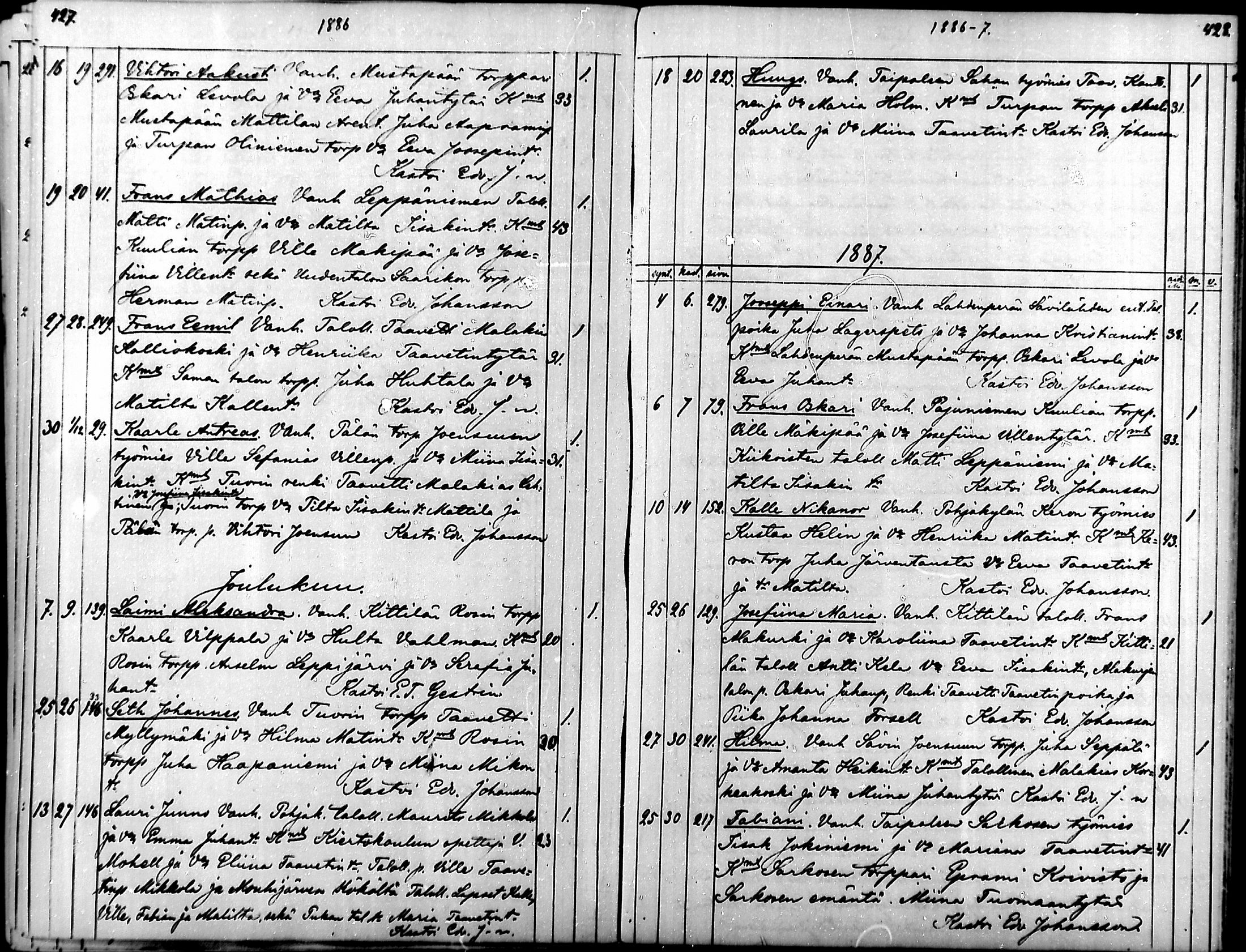 [ ../kirjat/Kirkonkirjat/suodenniemi/syntyneet_1886-1889_mko188-189/kuvat/1.jpg ]