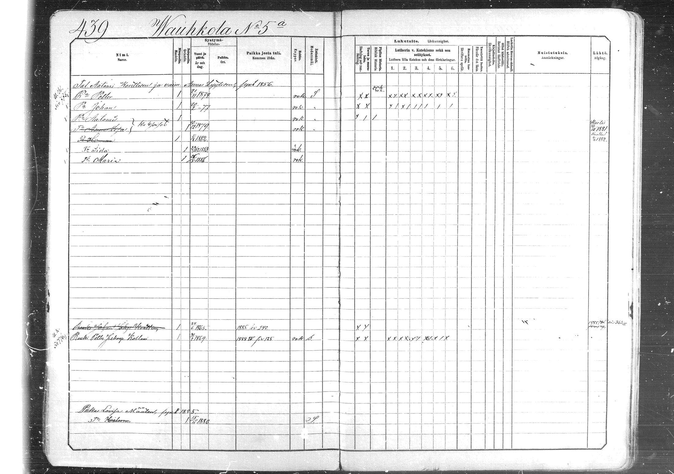 [ ../kirjat/Kirkonkirjat/suonenjoki/lastenkirja_1881-1890_mko623-639/kuvat/440.jpg ]