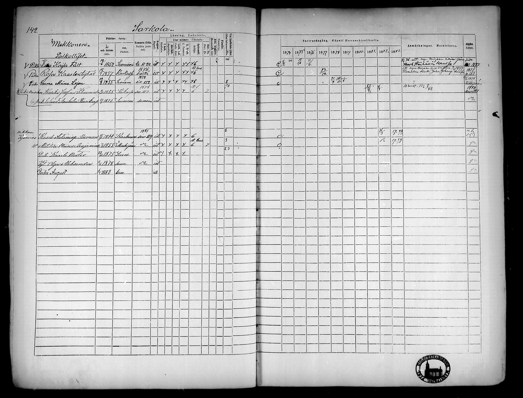 [ ../kirjat/Kirkonkirjat/suoniemi/rippikirja_1874-1883_mko30-38/kuvat/138.jpg ]