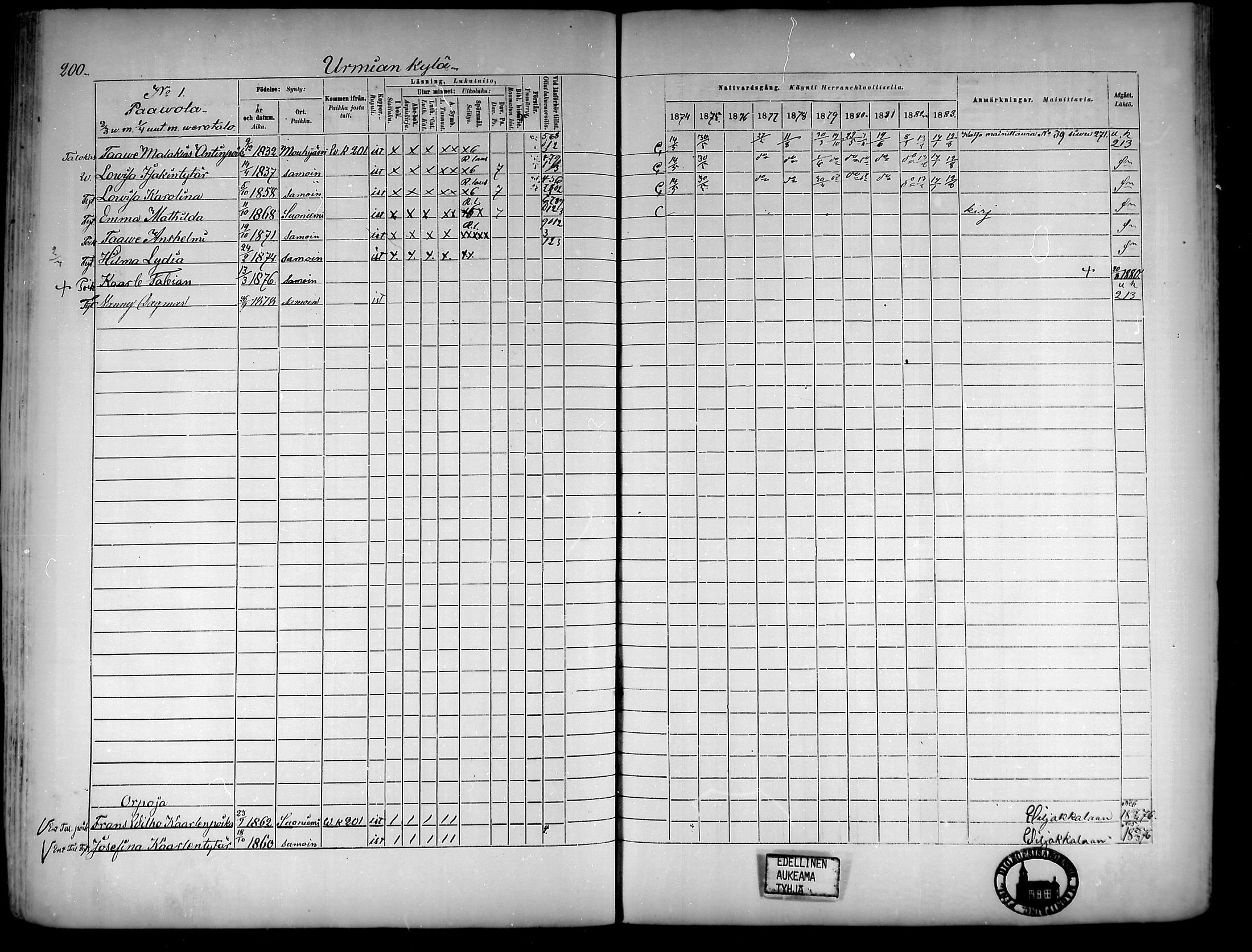[ ../kirjat/Kirkonkirjat/suoniemi/rippikirja_1874-1883_mko30-38/kuvat/189.jpg ]