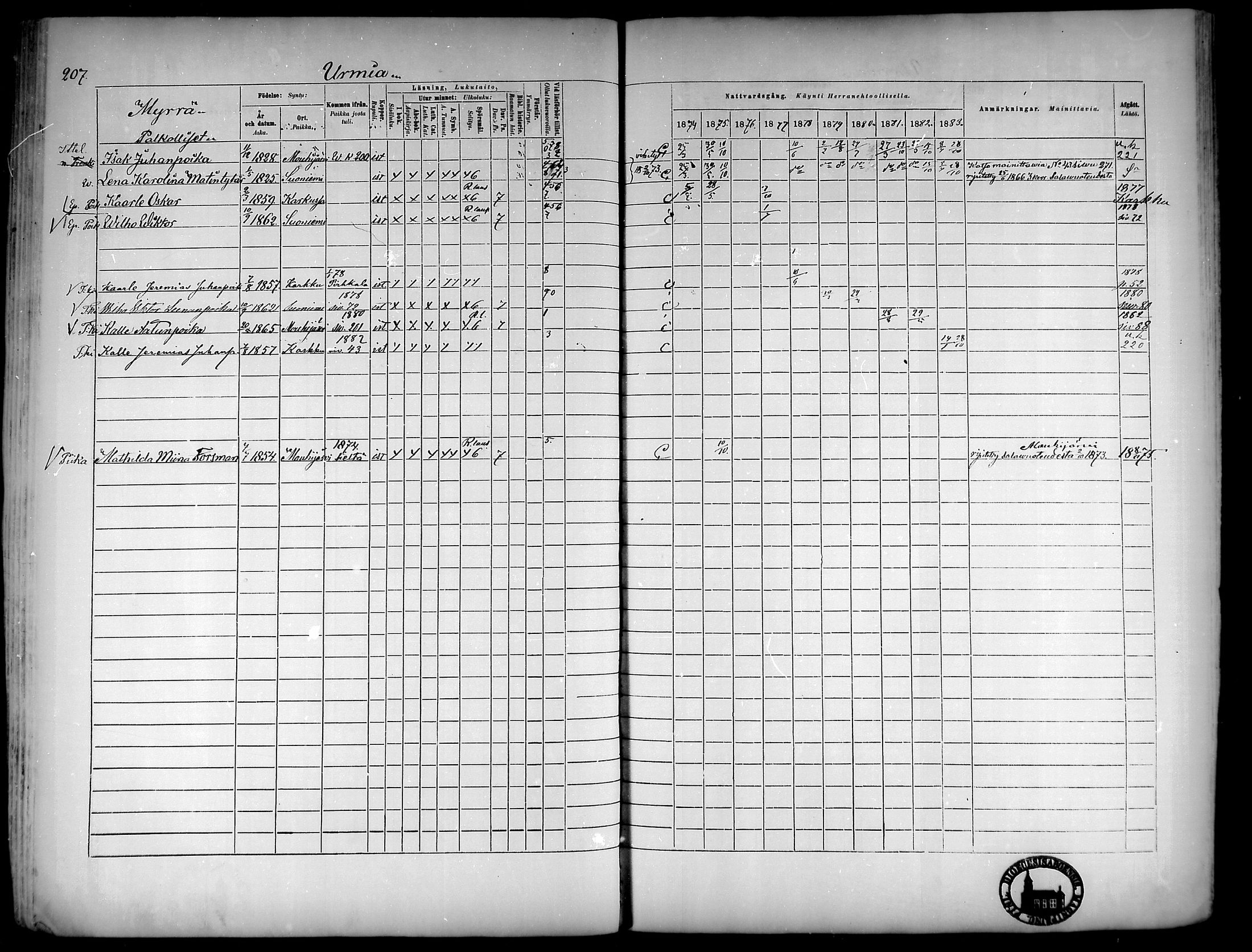[ ../kirjat/Kirkonkirjat/suoniemi/rippikirja_1874-1883_mko30-38/kuvat/195.jpg ]