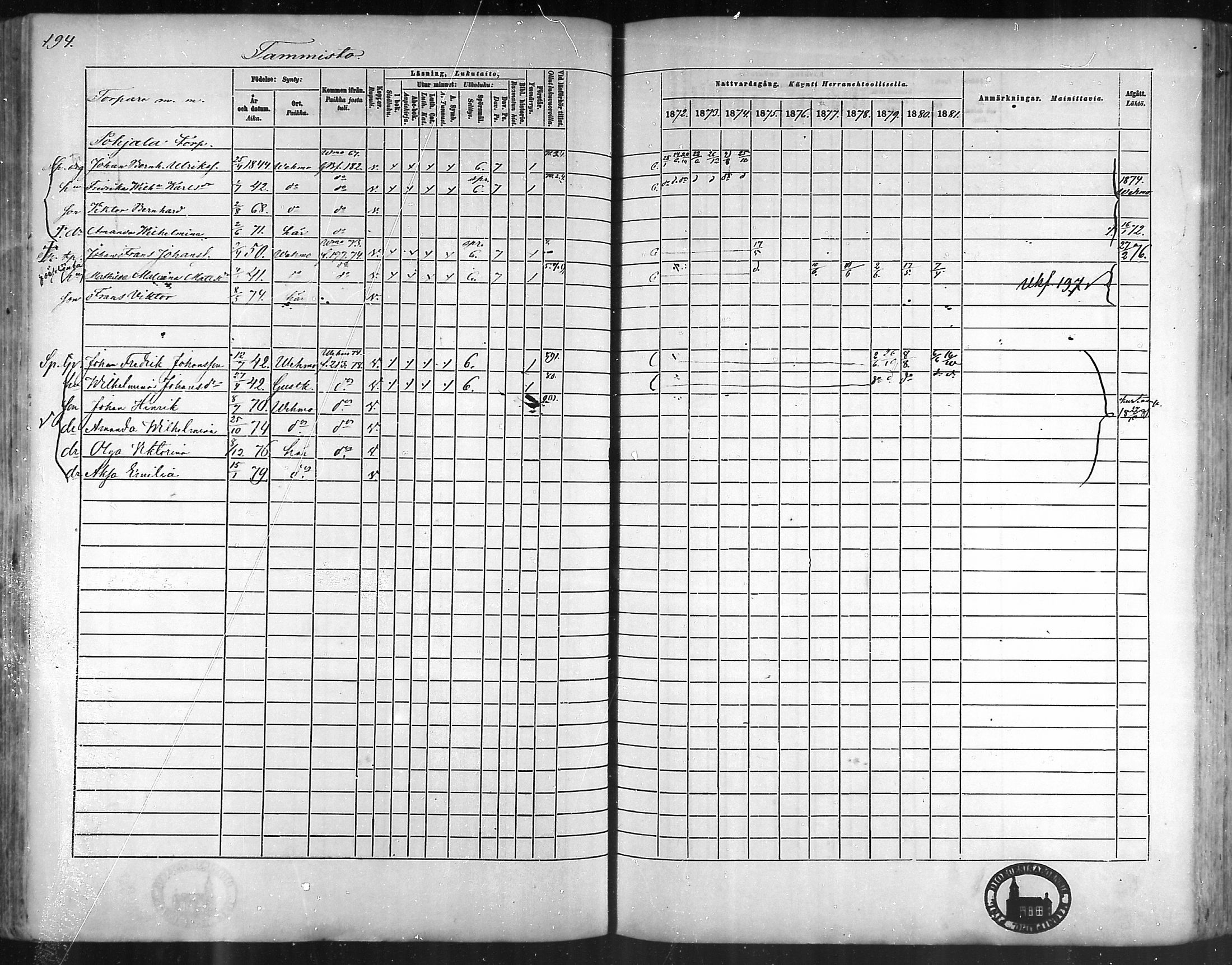 [ ../kirjat/Kirkonkirjat/taivassalo/rippikirja_1872-1881_mko211-226/kuvat/188.jpg ]