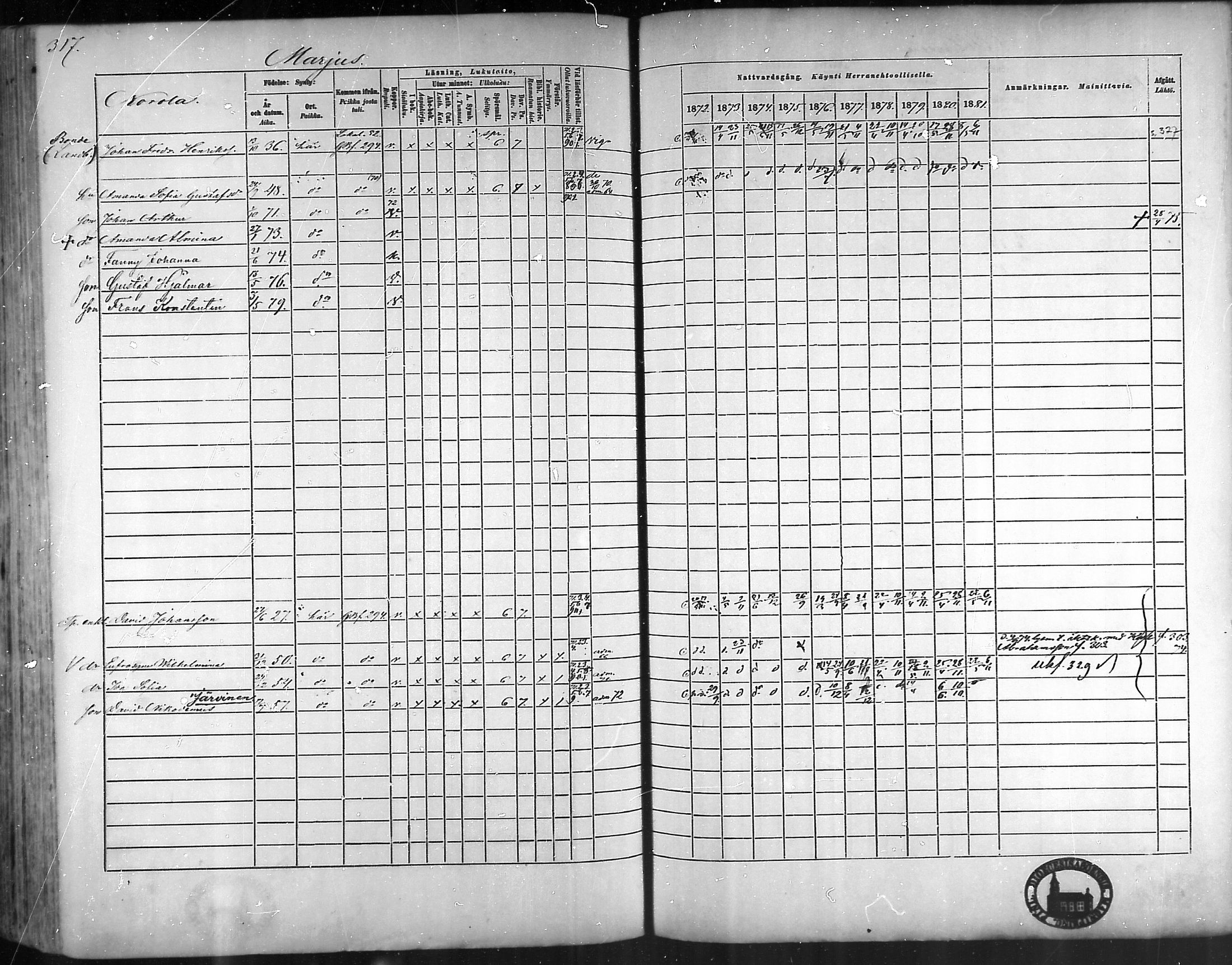 [ ../kirjat/Kirkonkirjat/taivassalo/rippikirja_1872-1881_mko211-226/kuvat/303.jpg ]