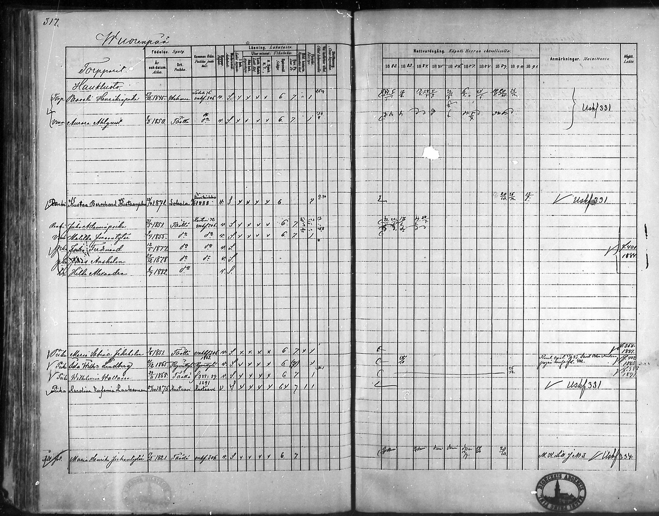 [ ../kirjat/Kirkonkirjat/taivassalo/rippikirja_1882-1891_mko227-243/kuvat/307.jpg ]